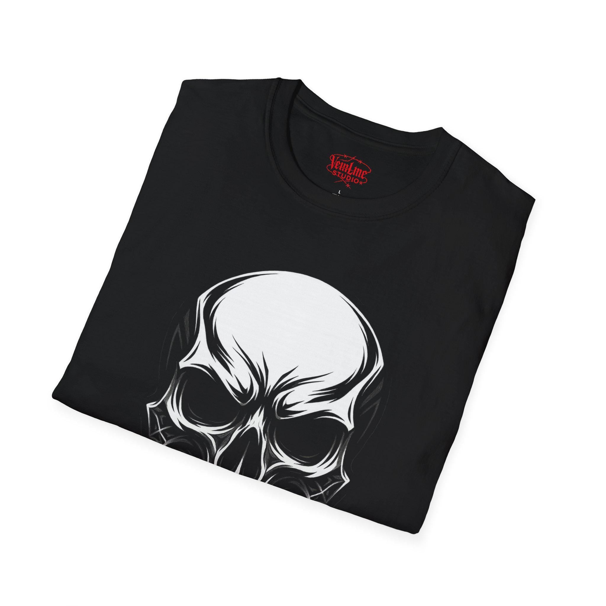 Gothic Skull T-Shirt, Unisex Graphic Tee, Edgy Streetwear Top, Halloween Apparel, Alternative Fashion, Skulls & Bones Shirt