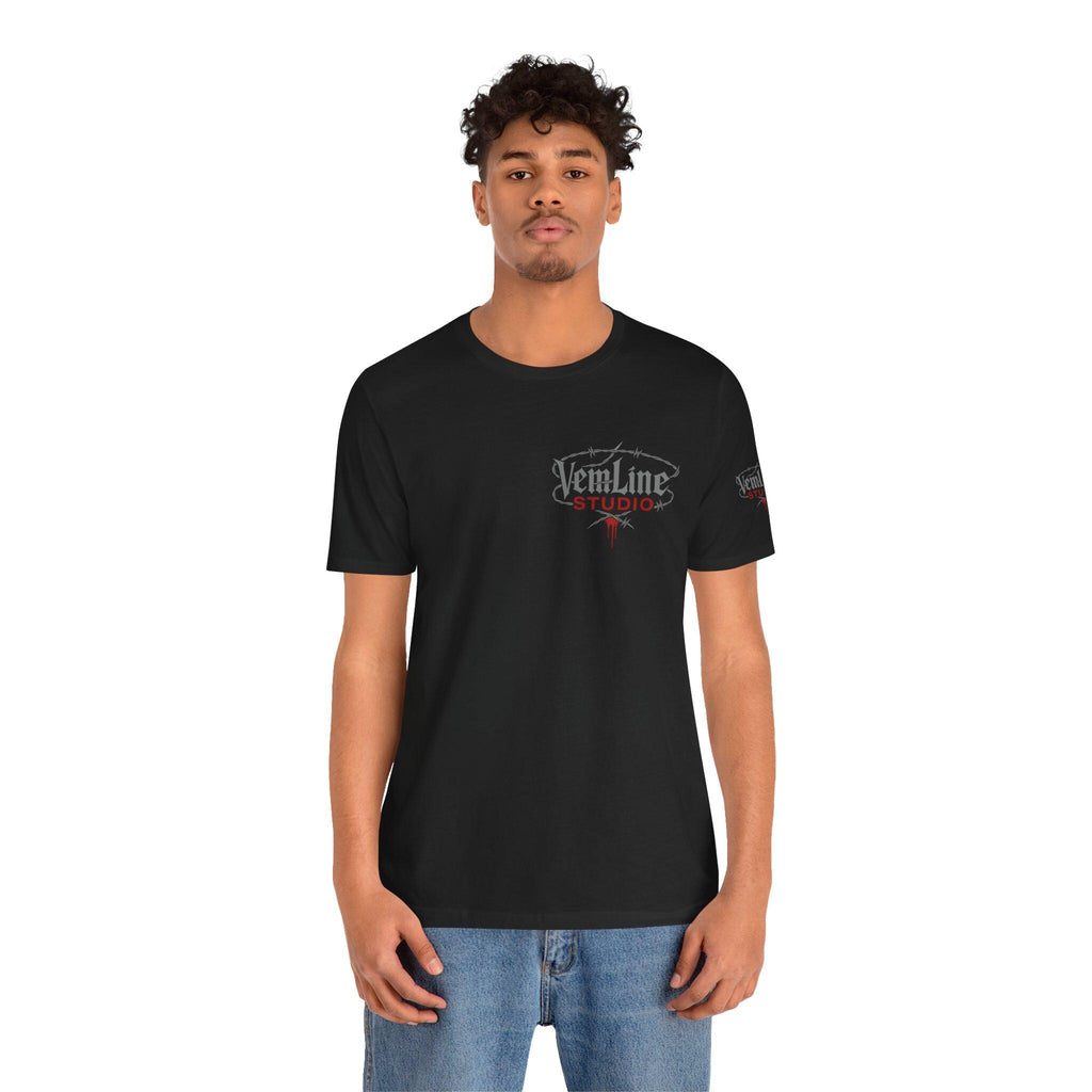 Logo Lightning Graphic Tee: Unisex Cotton Short Sleeve Shirt VeinLine Studio