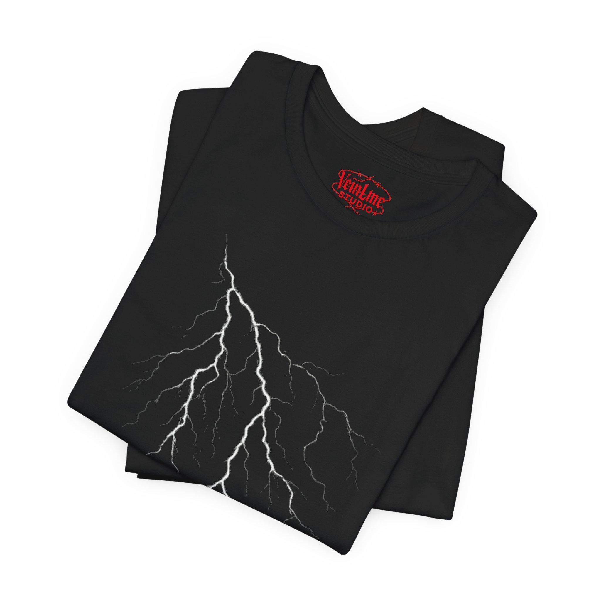 Lightning Bolt Tshirt VeinLine Studio
