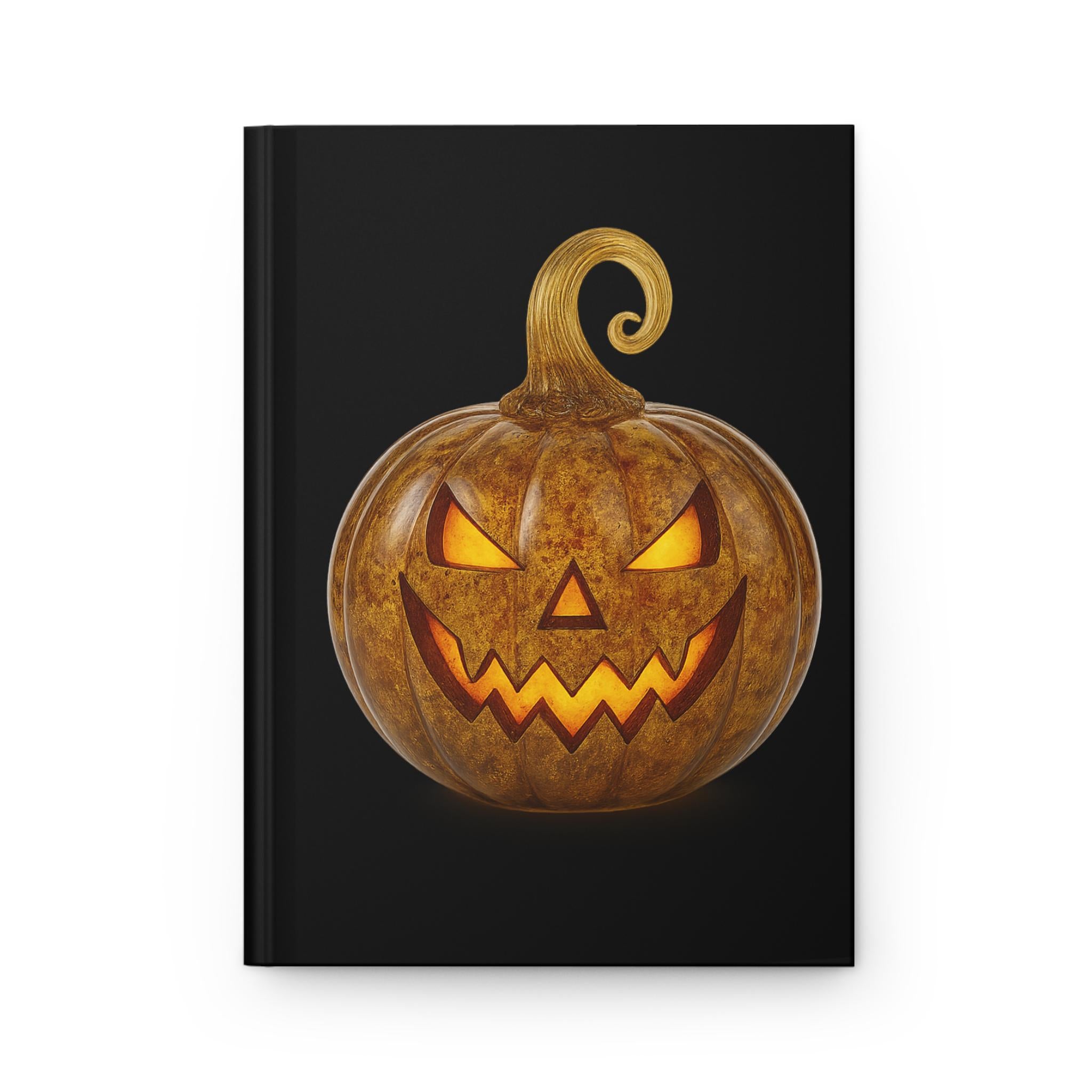 Halloween Pumpkin Hardcover Journal, Spooky Note Book, Fall Writing Diary, Seasonal Gift, Witchcraft Journal