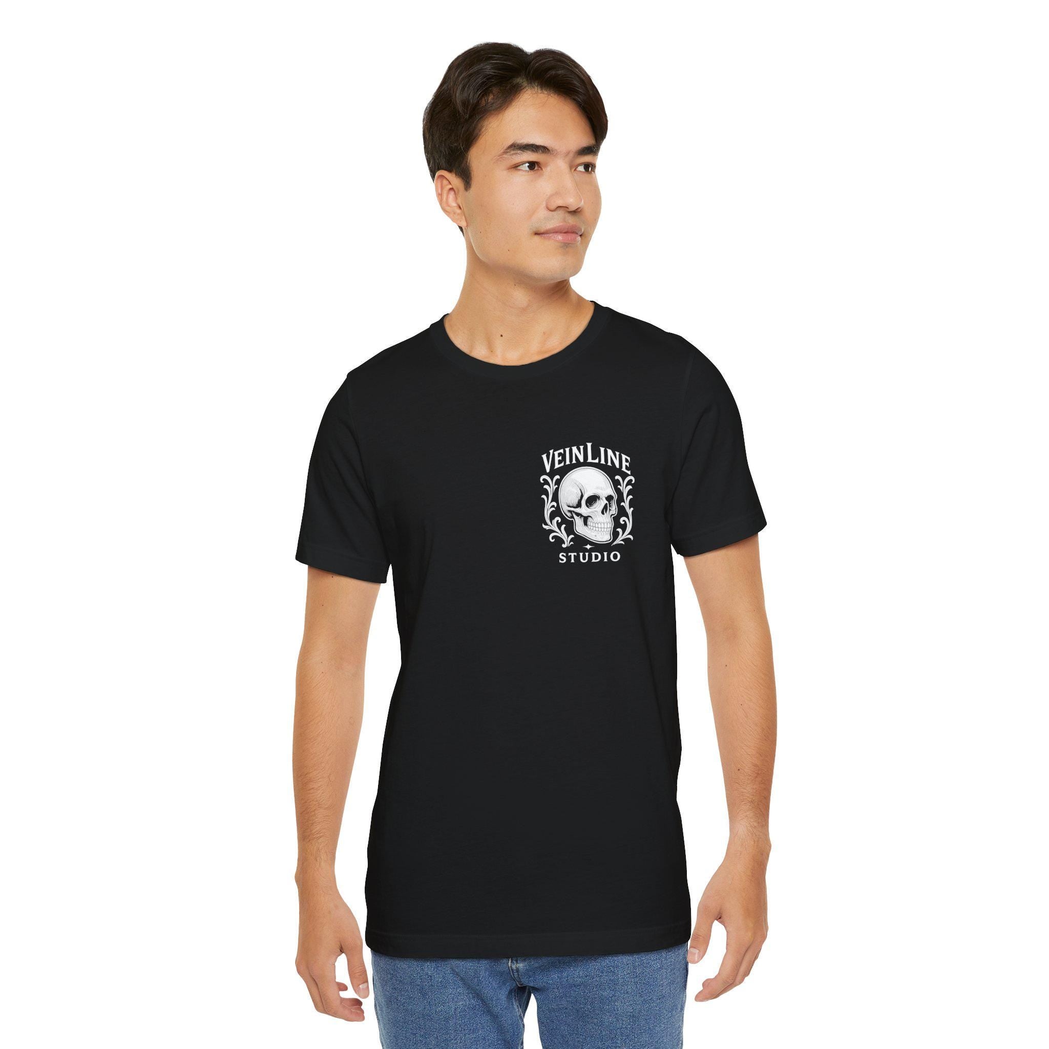 Gothic Skull tshirt VeinLine Studio