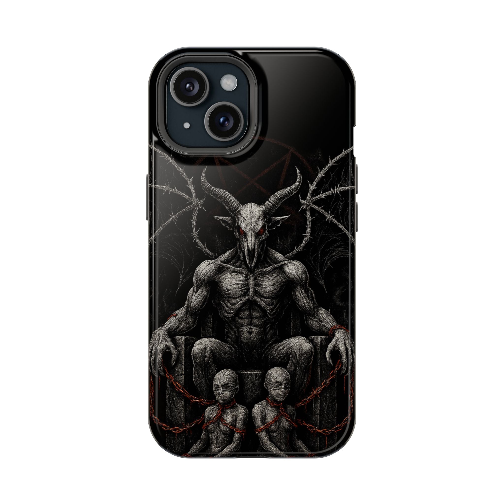 Baphomet Demon Phone Case — Gothic Impact-Resistant iPhone Cover