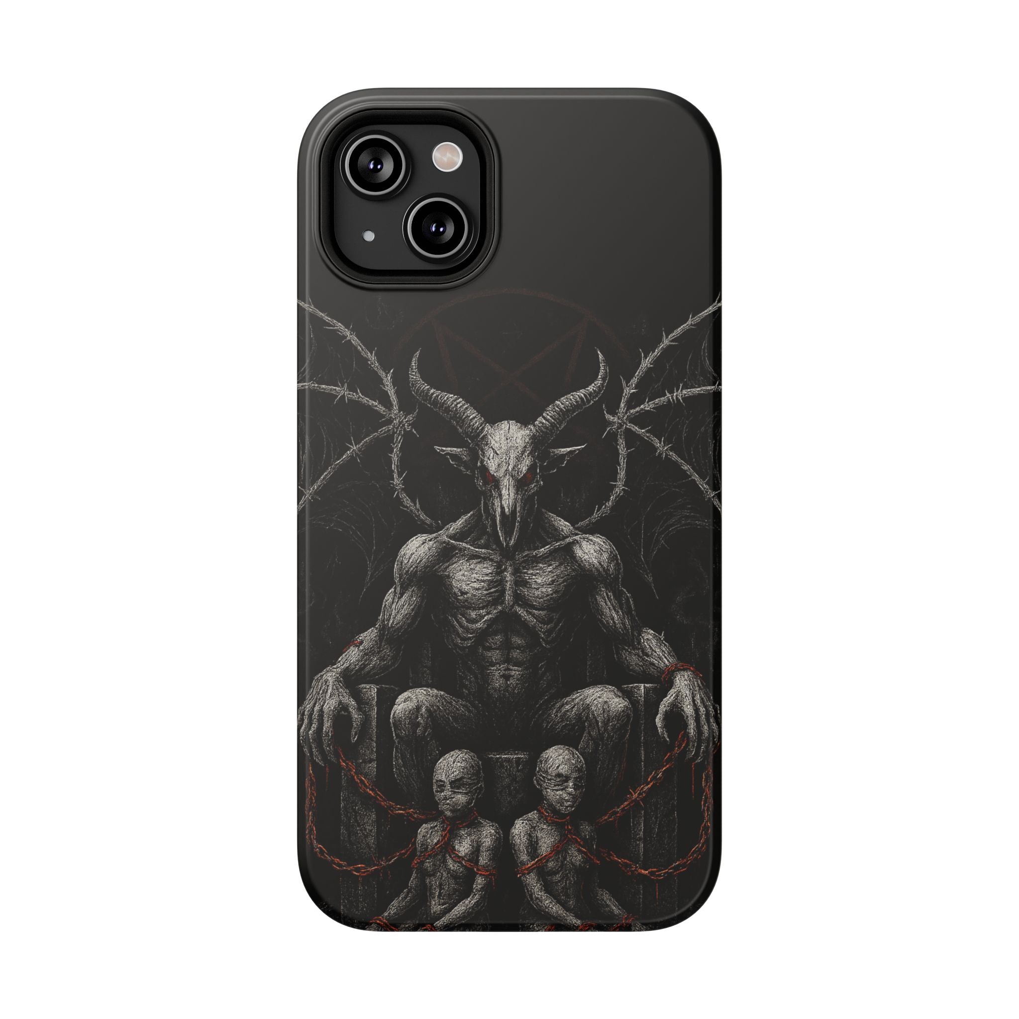 Baphomet Demon Phone Case — Gothic Impact-Resistant iPhone Cover