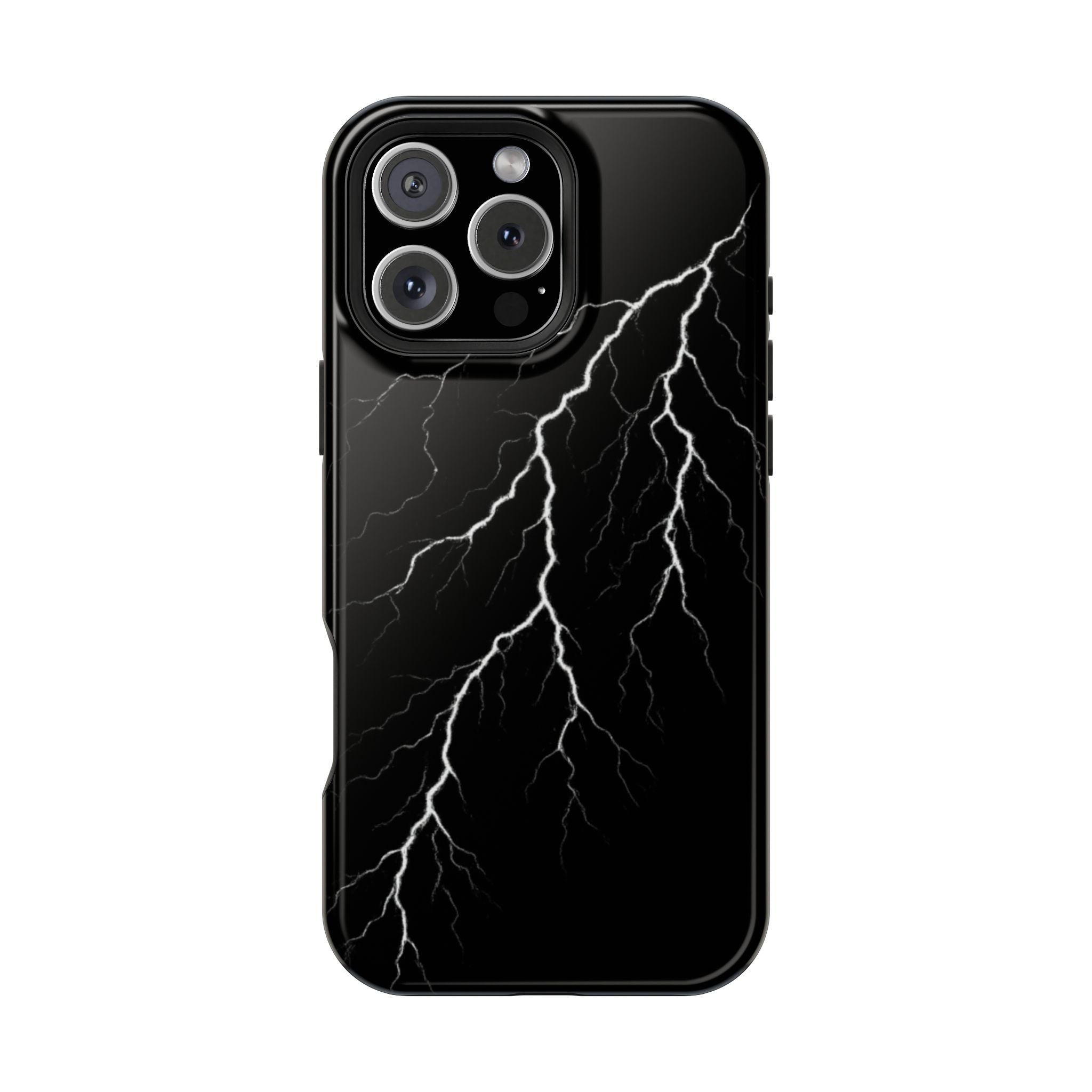 Black Lightning Phone Case – Impact‑Resistant Protective Cover