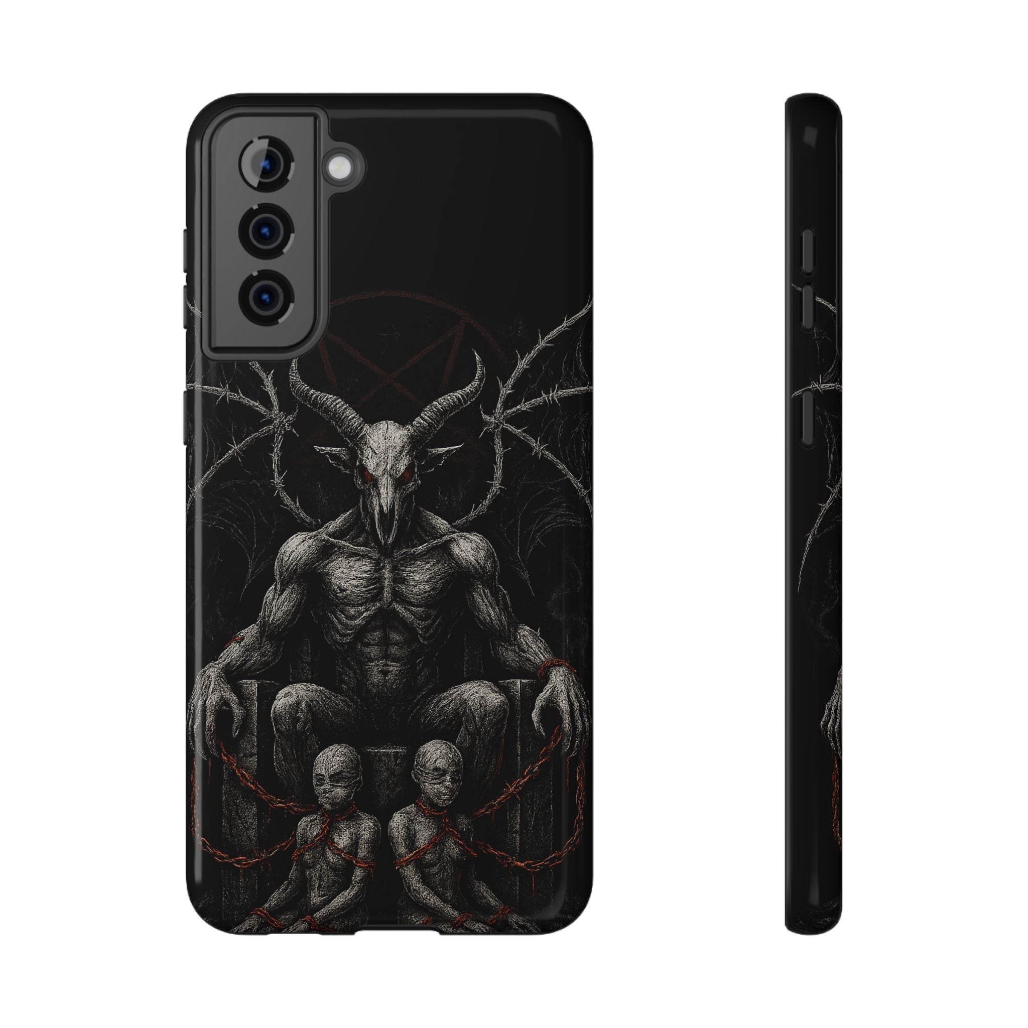 Baphomet Demon Phone Case — Gothic Impact-Resistant iPhone Cover
