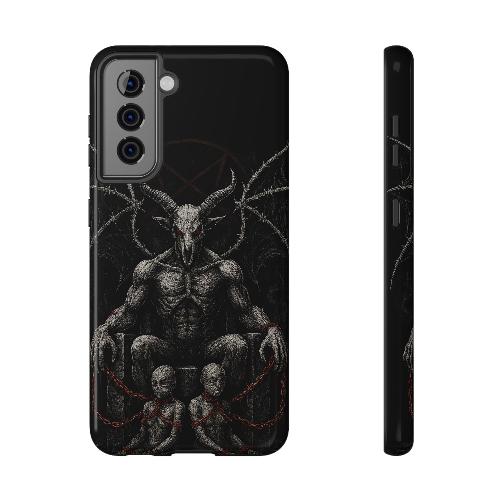 Baphomet Demon Phone Case — Gothic Impact-Resistant iPhone Cover