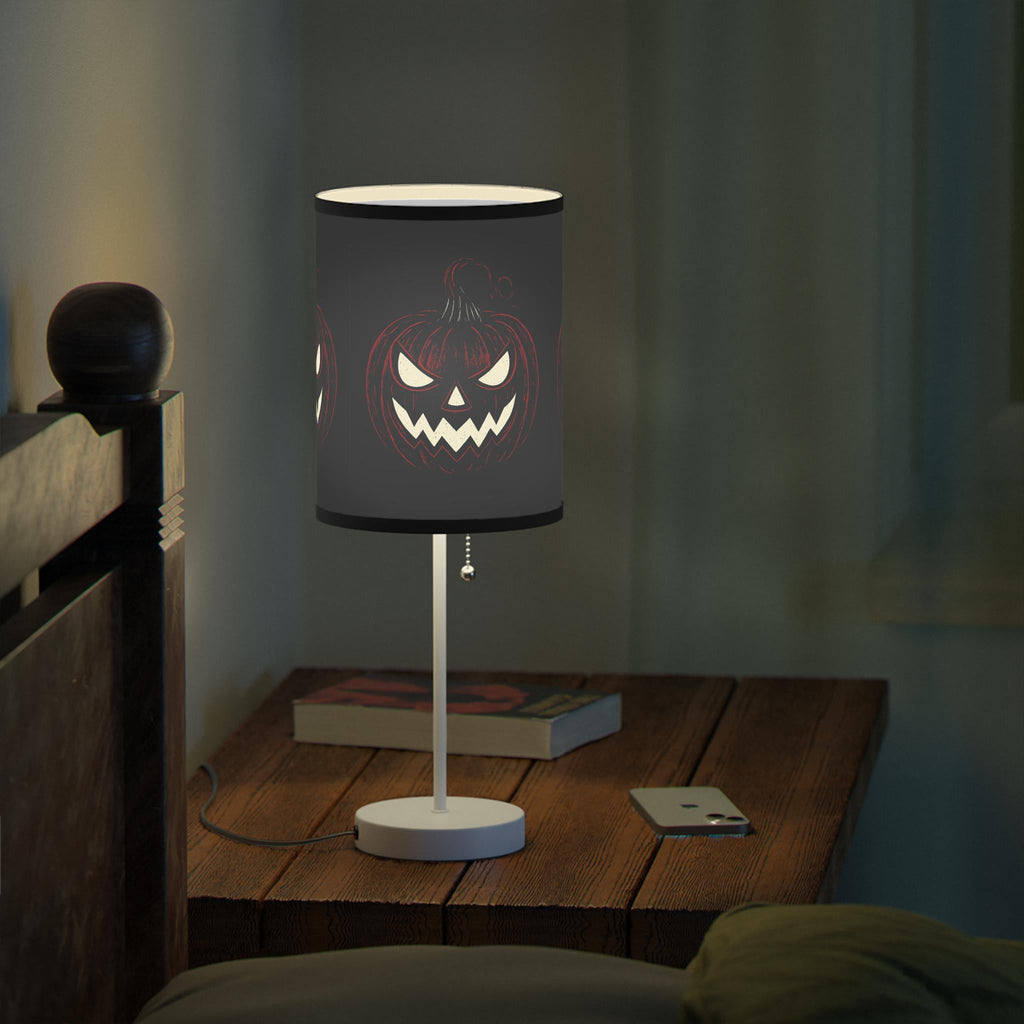 Halloween Pumpkin Lamp: Spooky Jack-o'-Lantern VeinLine Studio