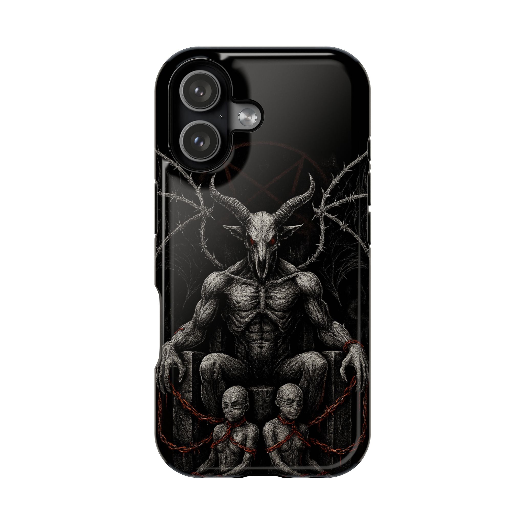 Baphomet Demon Phone Case — Gothic Impact-Resistant iPhone Cover