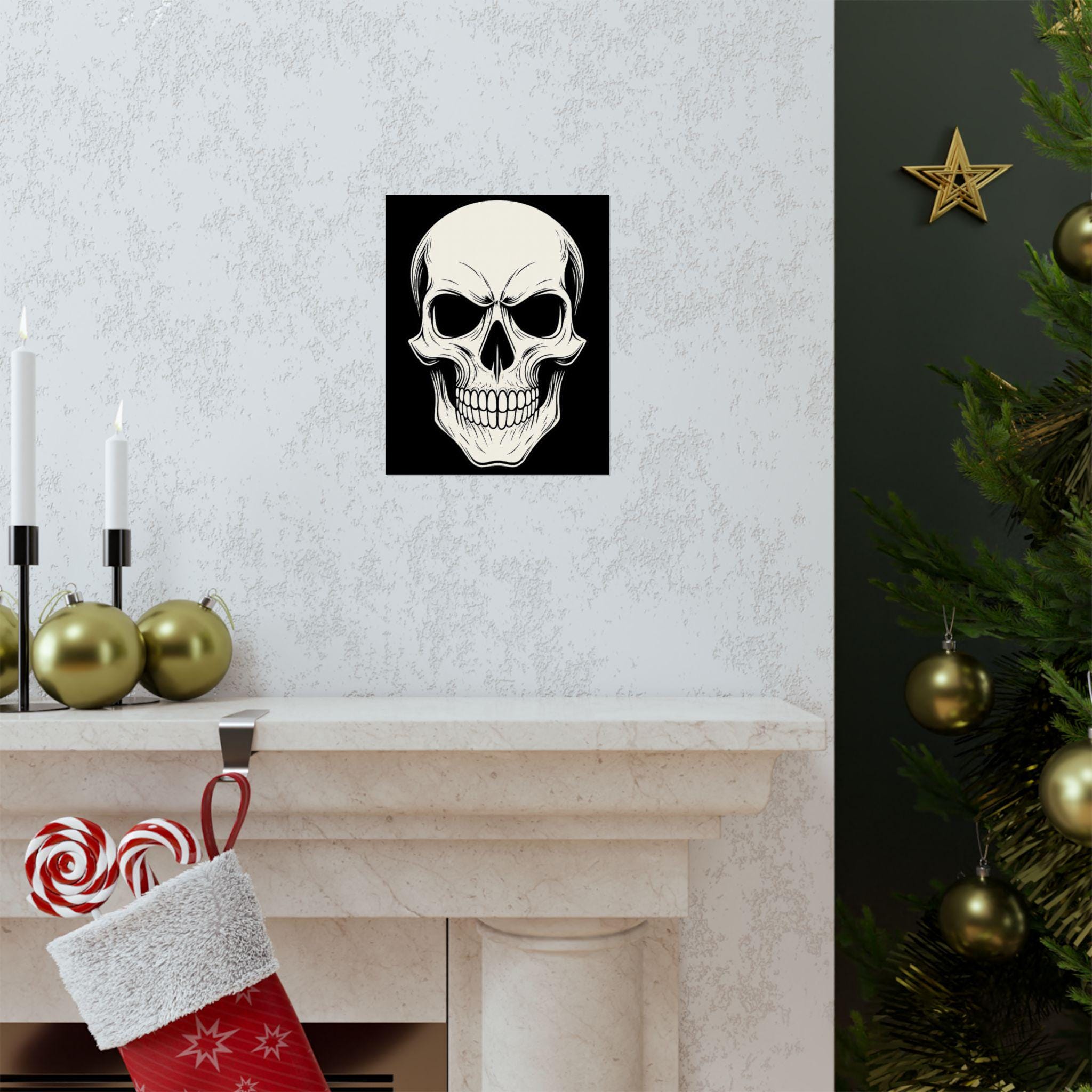 Skull Wall Art Poster VeinLine Studio