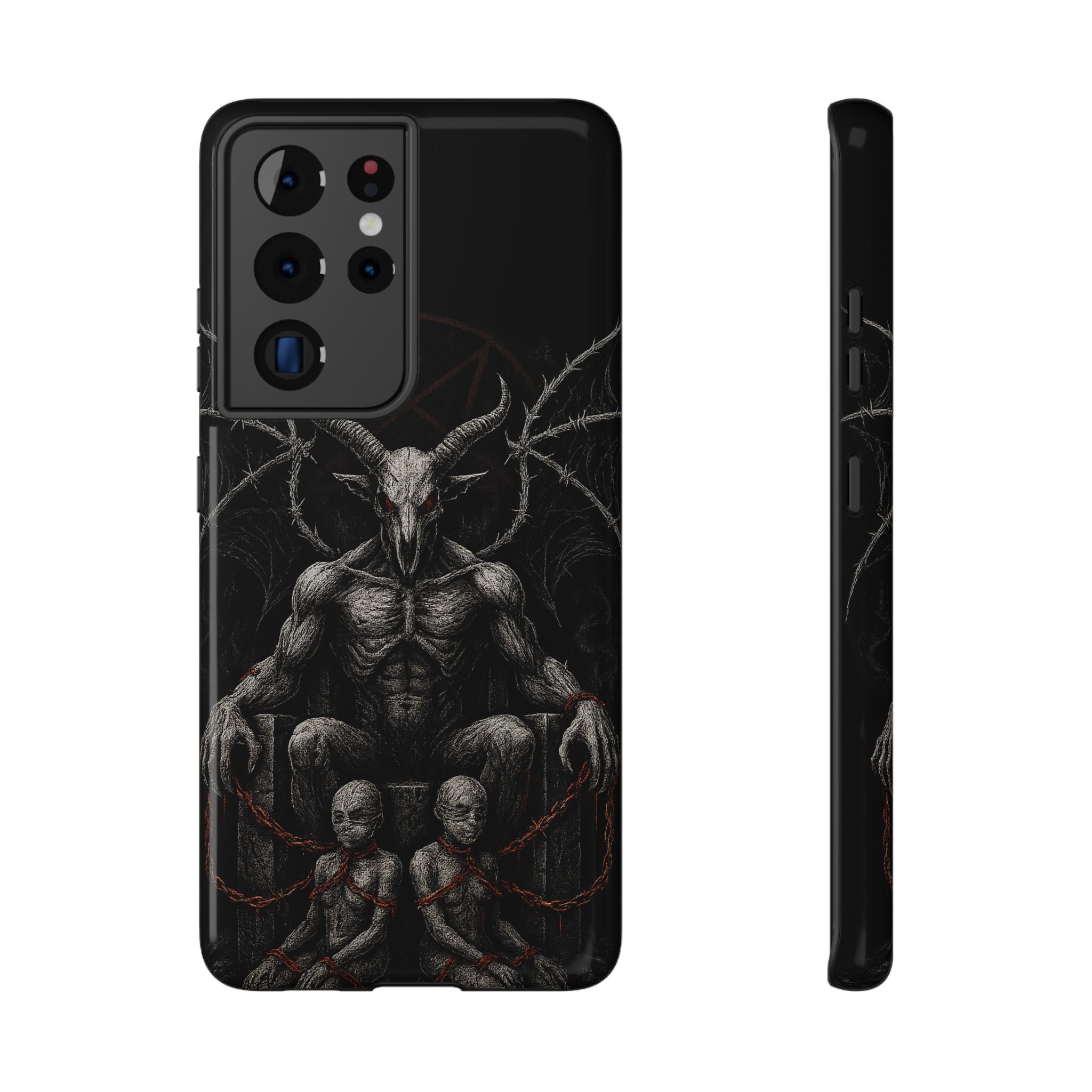 Baphomet Demon Phone Case — Gothic Impact-Resistant iPhone Cover