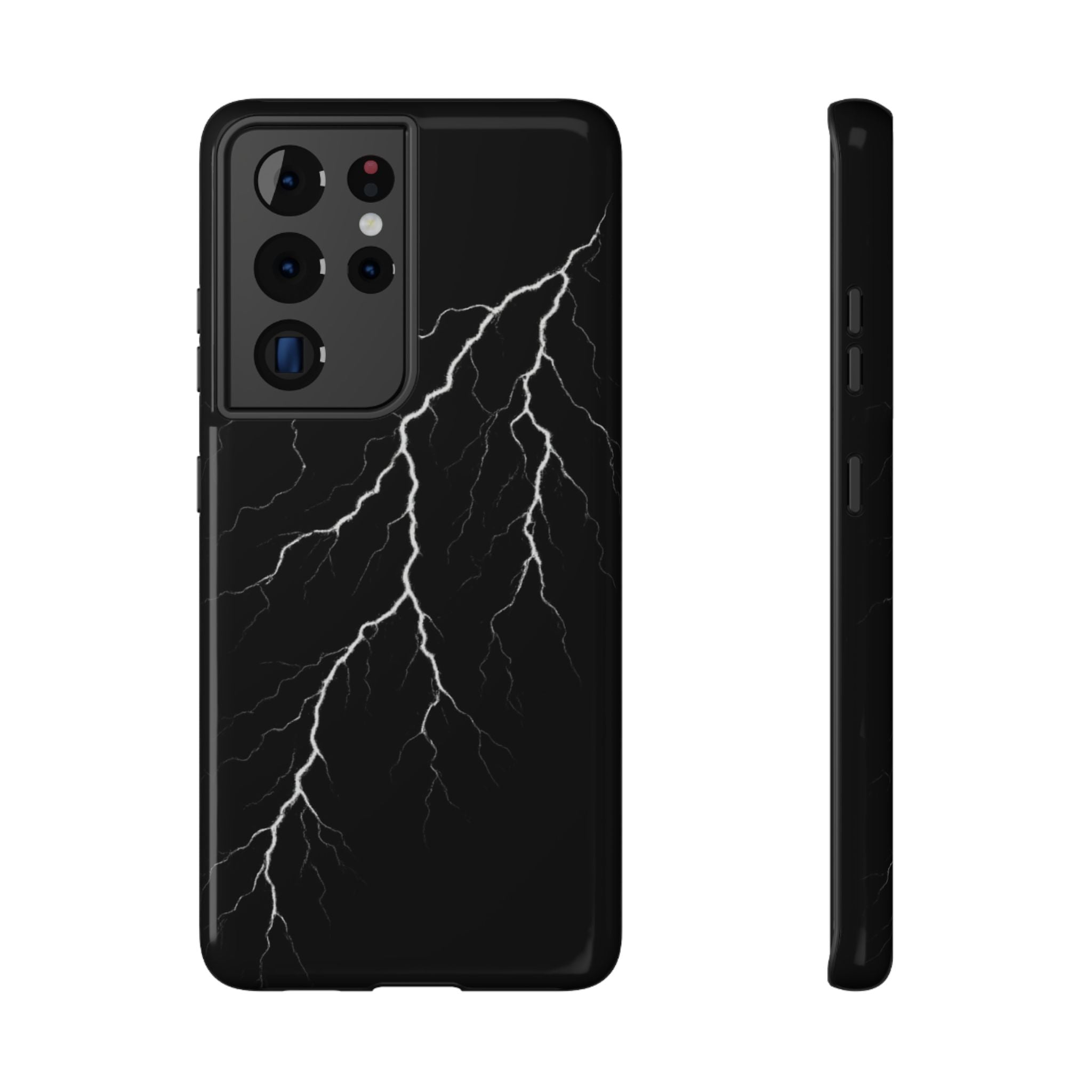 Black Lightning Phone Case – Impact‑Resistant Protective Cover