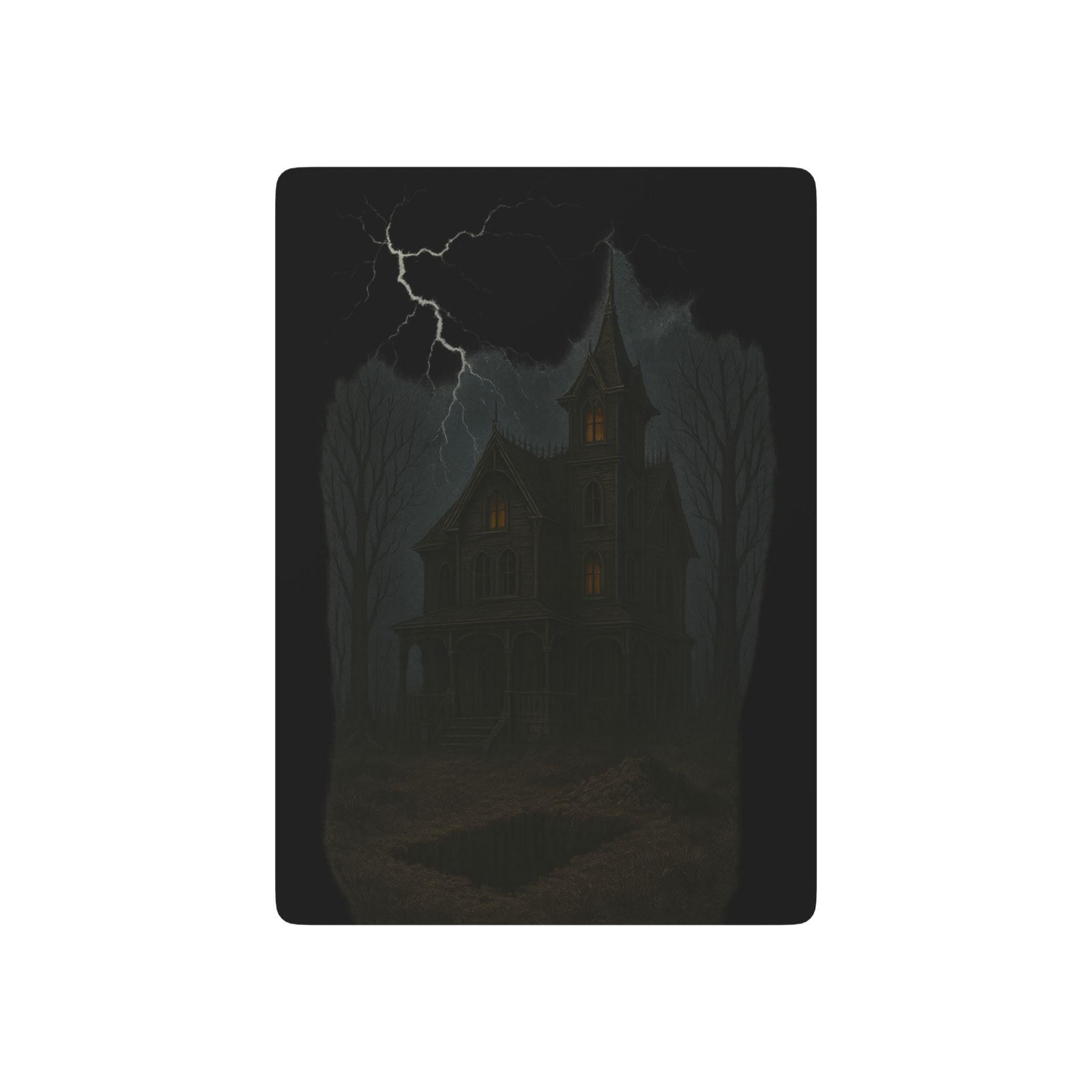 Haunted house Poker cards from VeinLine Studio
