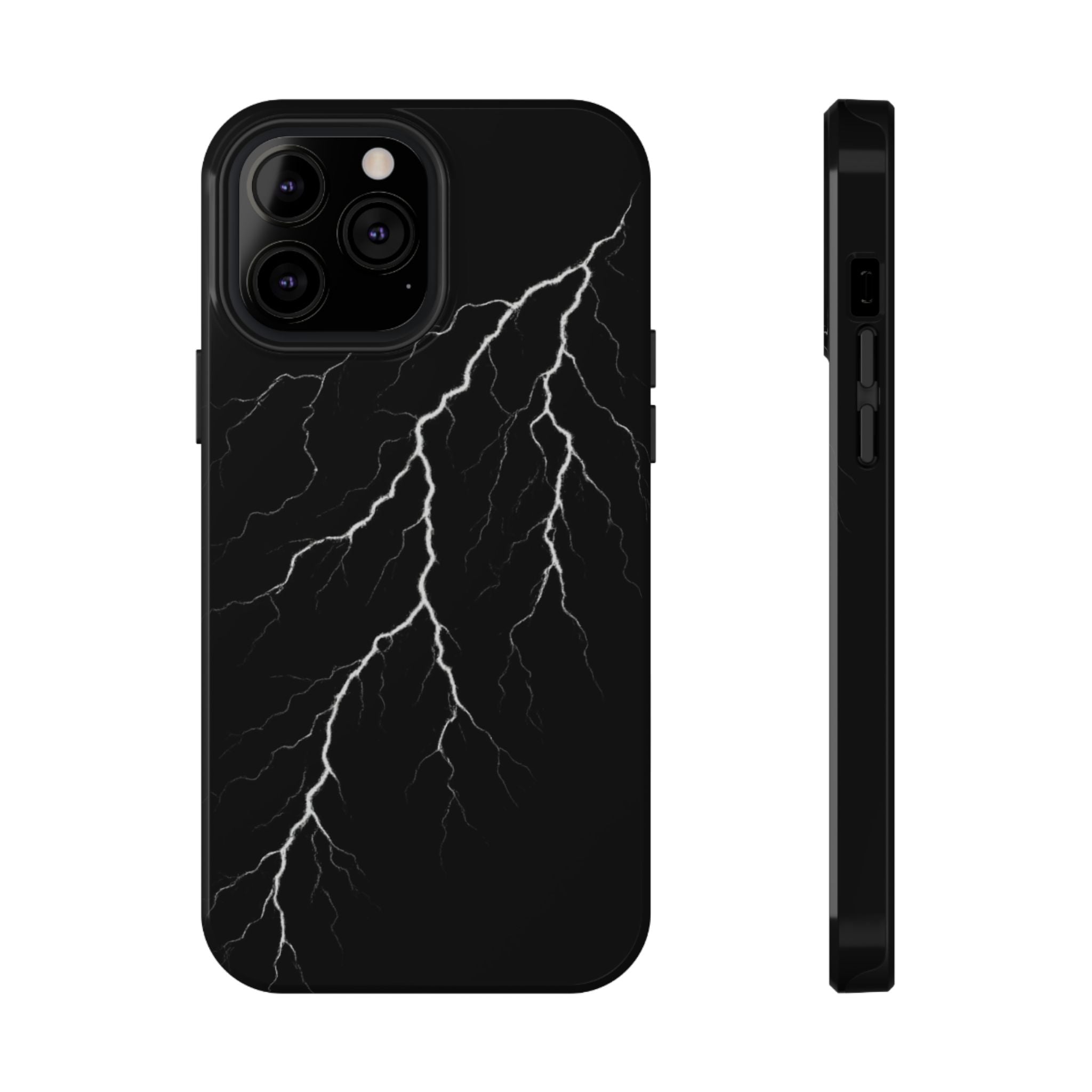 Black Lightning Phone Case – Impact‑Resistant Protective Cover