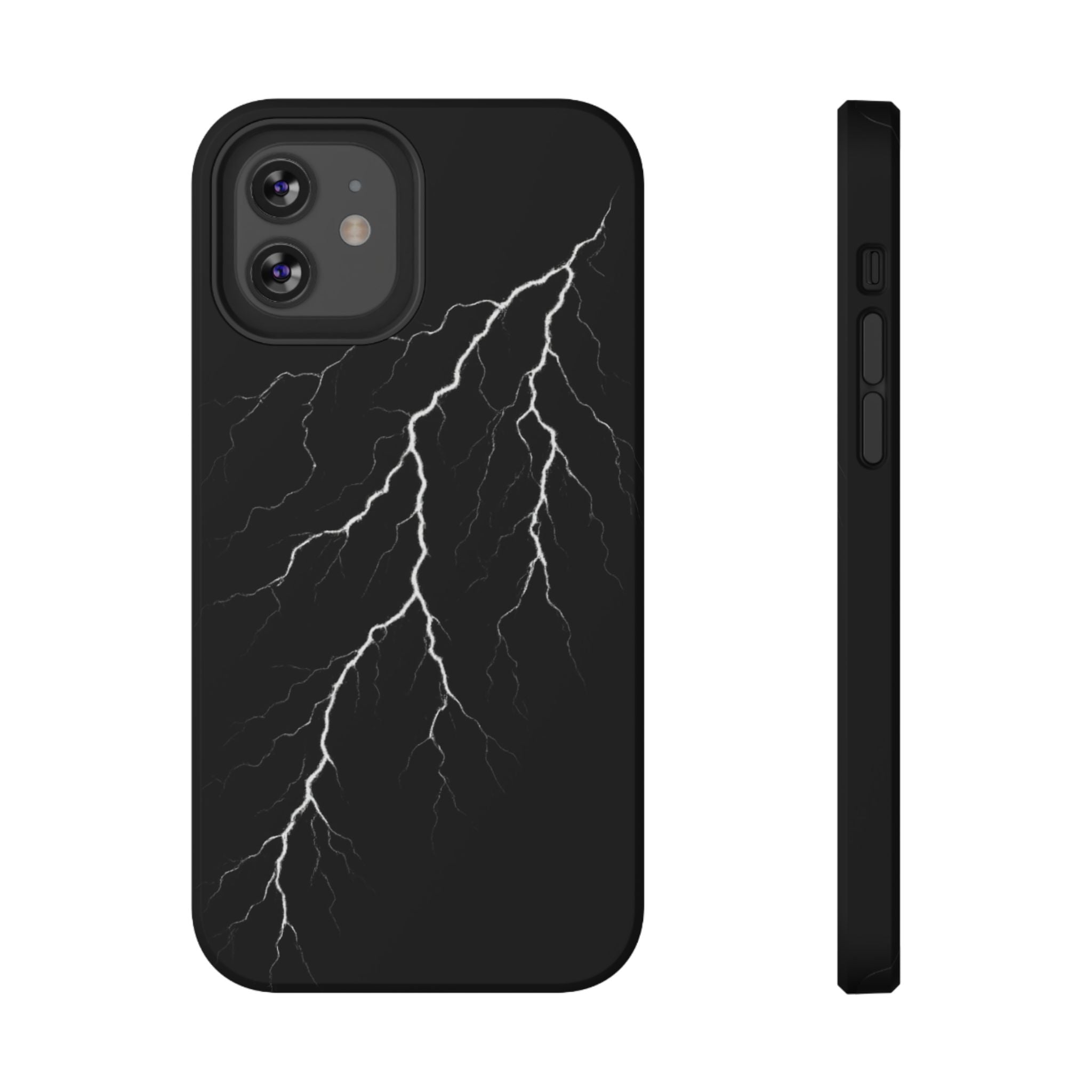 Black Lightning Phone Case – Impact‑Resistant Protective Cover