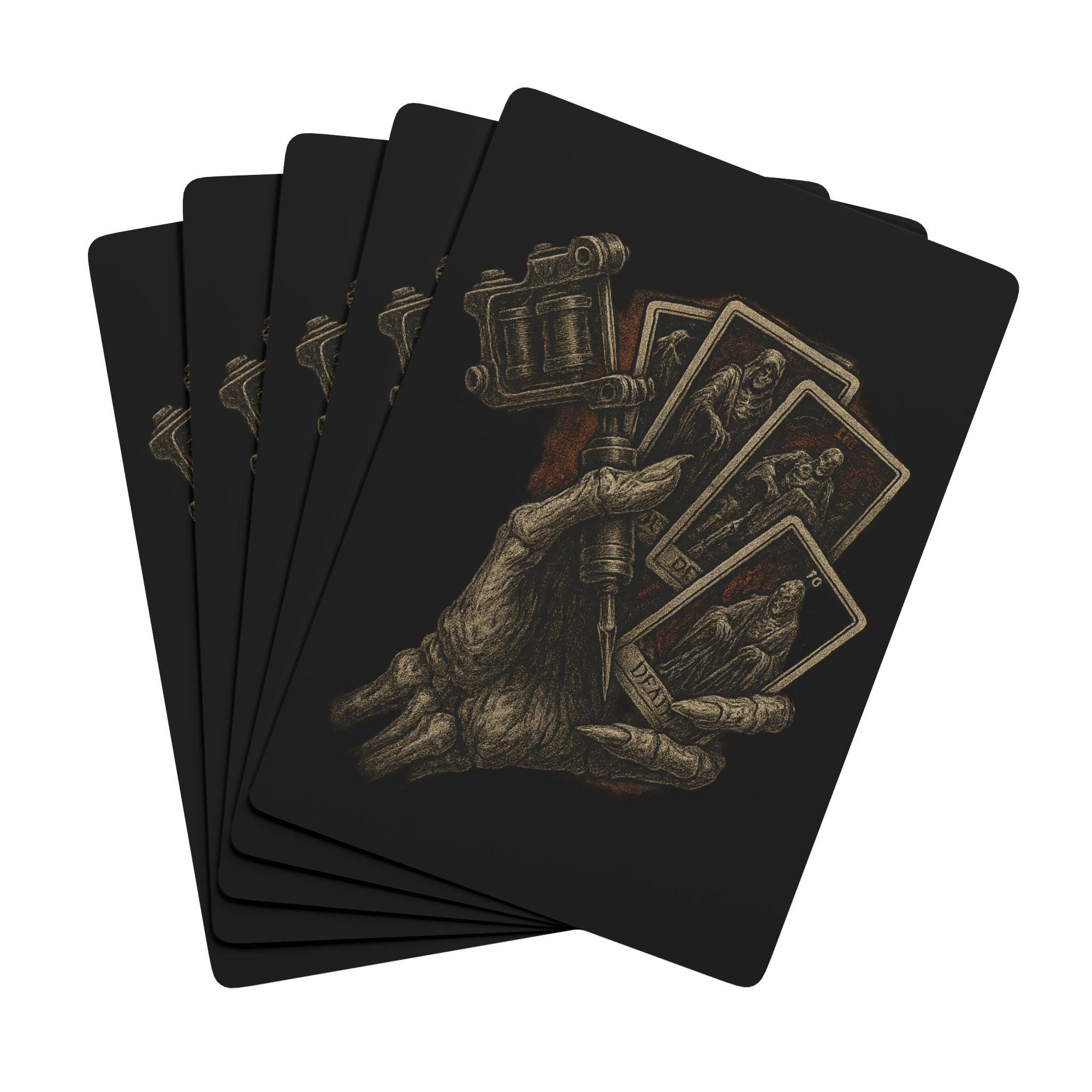 Tattoo poker cards from VeinLineStudio