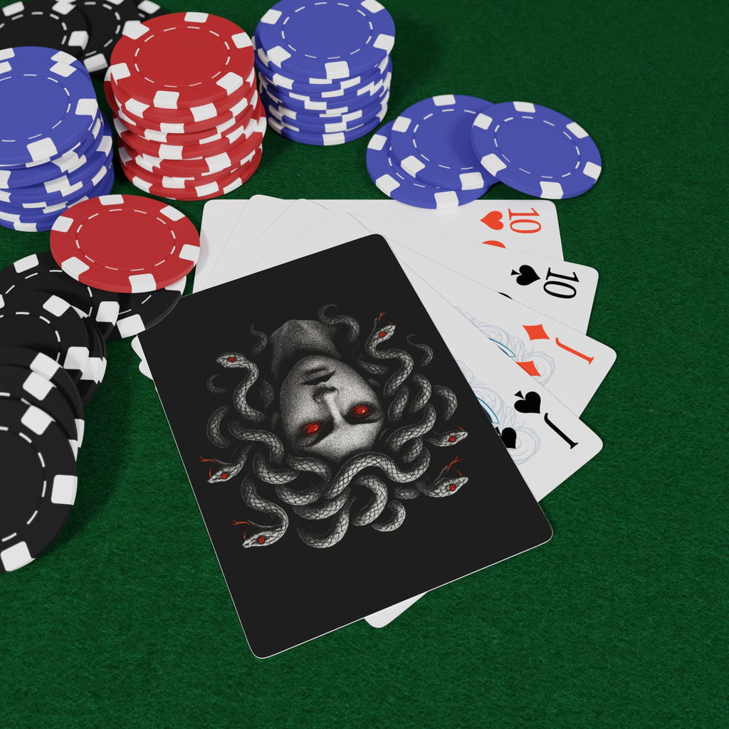 Medusa Poker Playing Cards, Unique Gift for Card Gamers, Collectible Deck, Spooky Game Night, Halloween Decor, Artistic Card Design