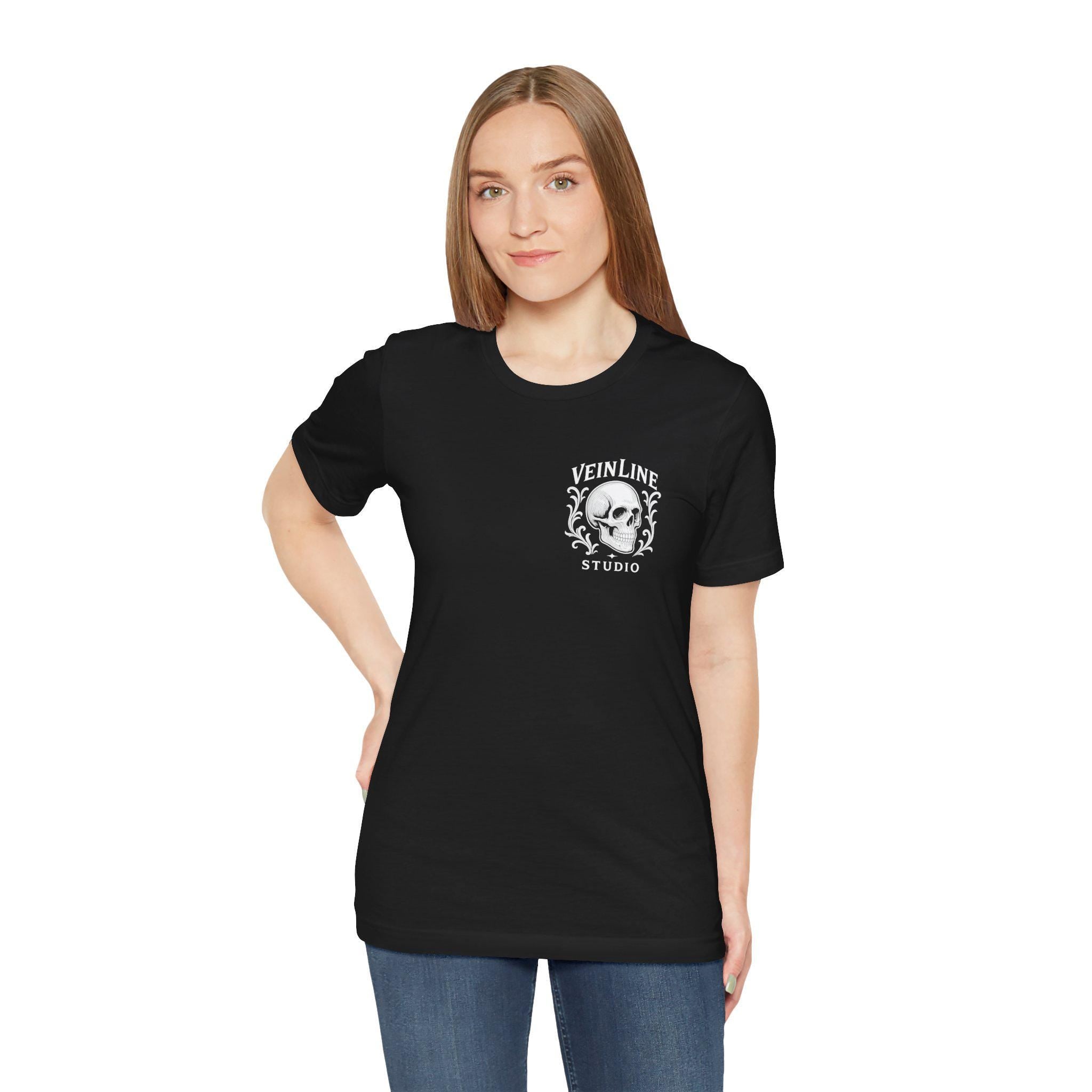 Gothic Skull tshirt VeinLine Studio