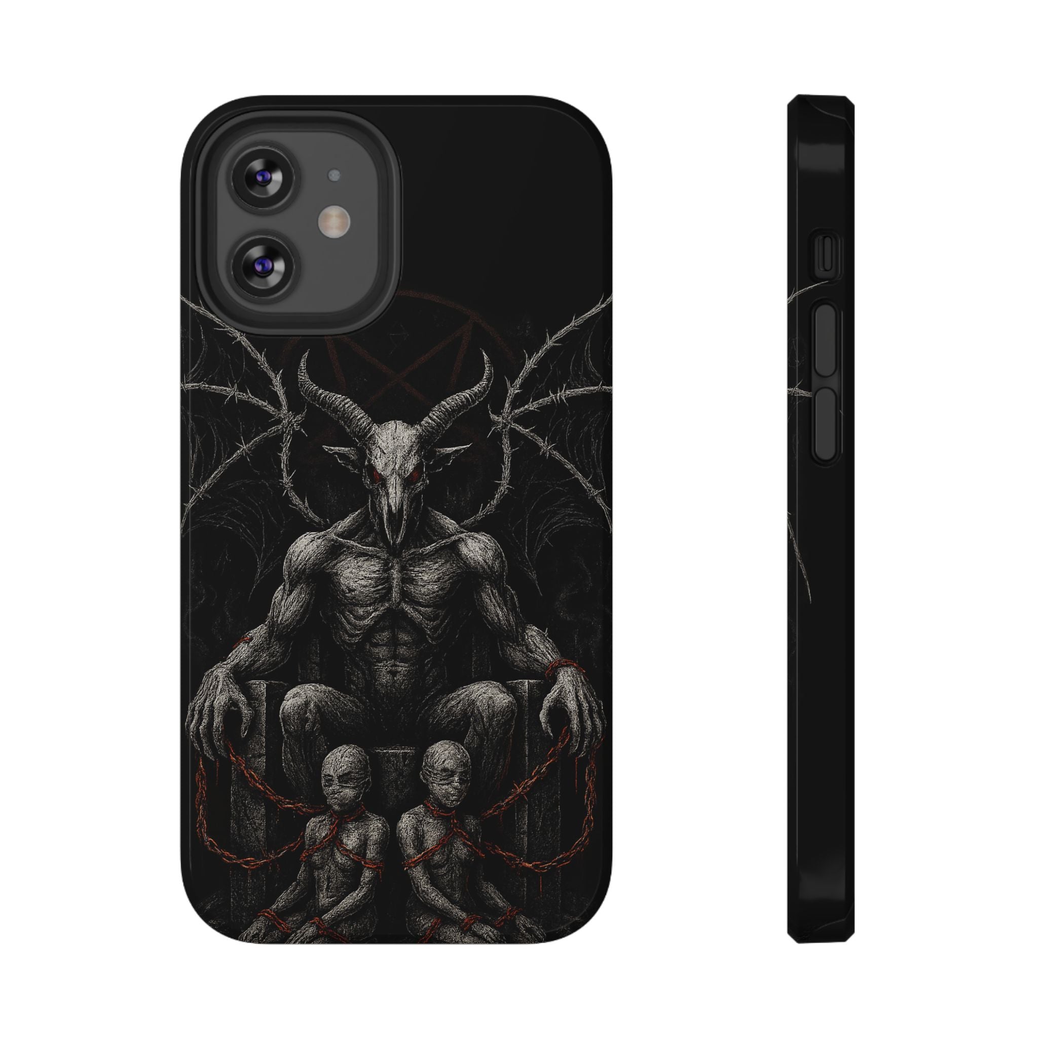 Baphomet Demon Phone Case — Gothic Impact-Resistant iPhone Cover