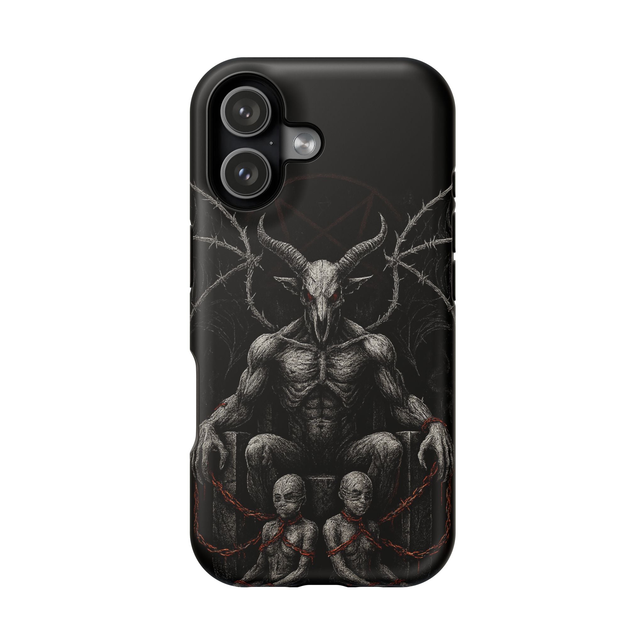 Baphomet Demon Phone Case — Gothic Impact-Resistant iPhone Cover