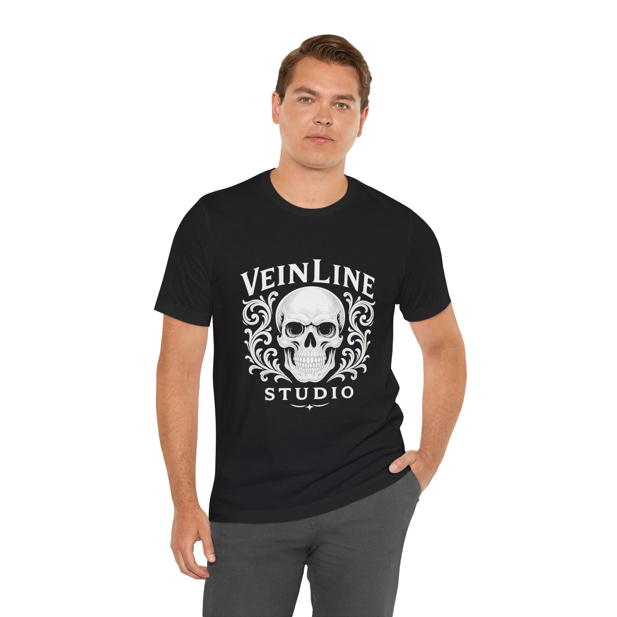 Skull VeinLine Studio Bella+Canvas 3001 Tshirt