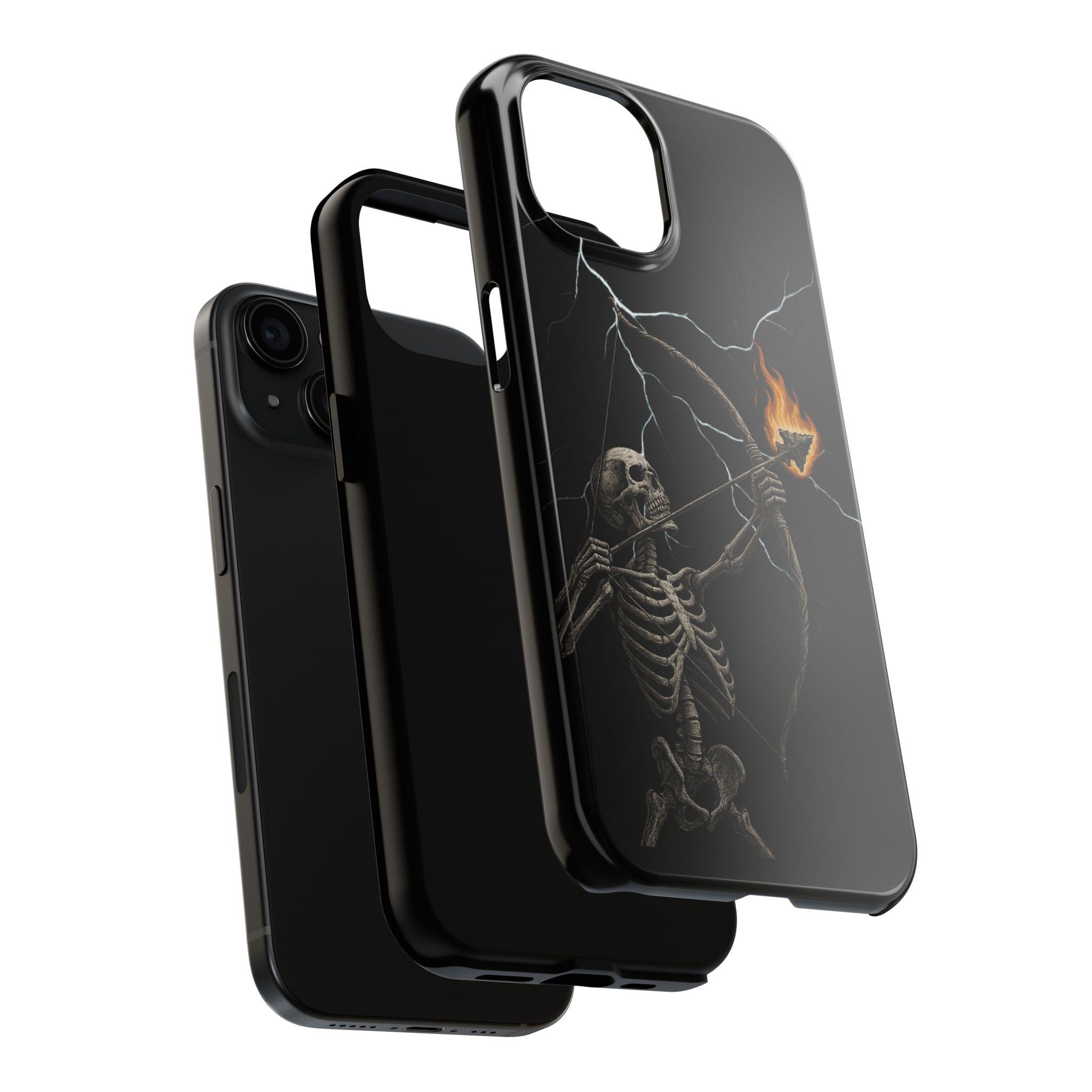 Gothic Skeleton Tough Phone Case, VeinLine Studio