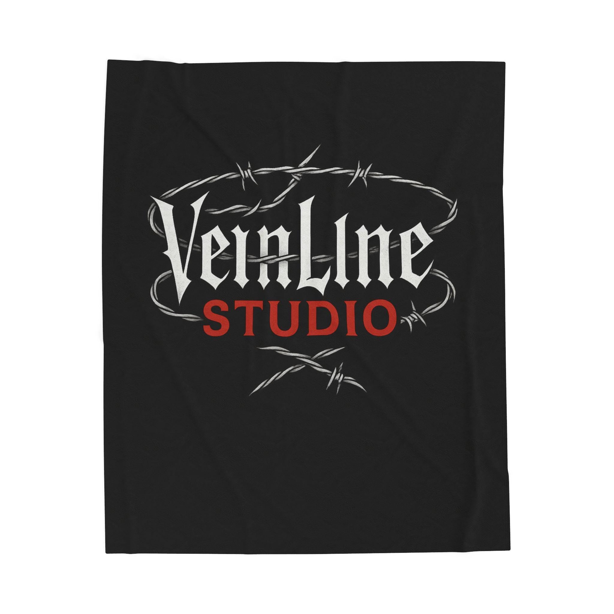 Velveteen Plush Blanket for Home Decor, VeinLine Studio