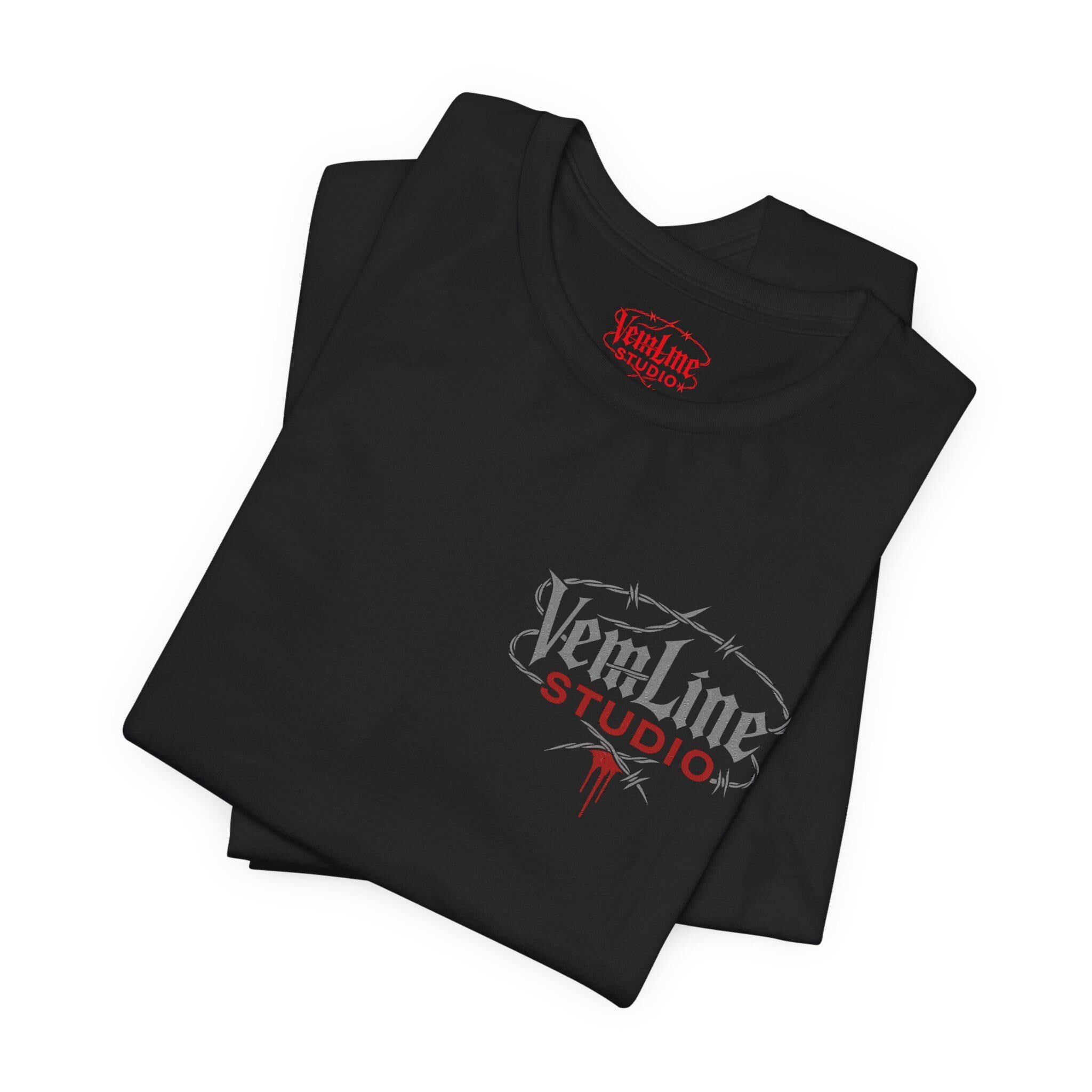 Logo Lightning Graphic Tee: Unisex Cotton Short Sleeve Shirt VeinLine Studio