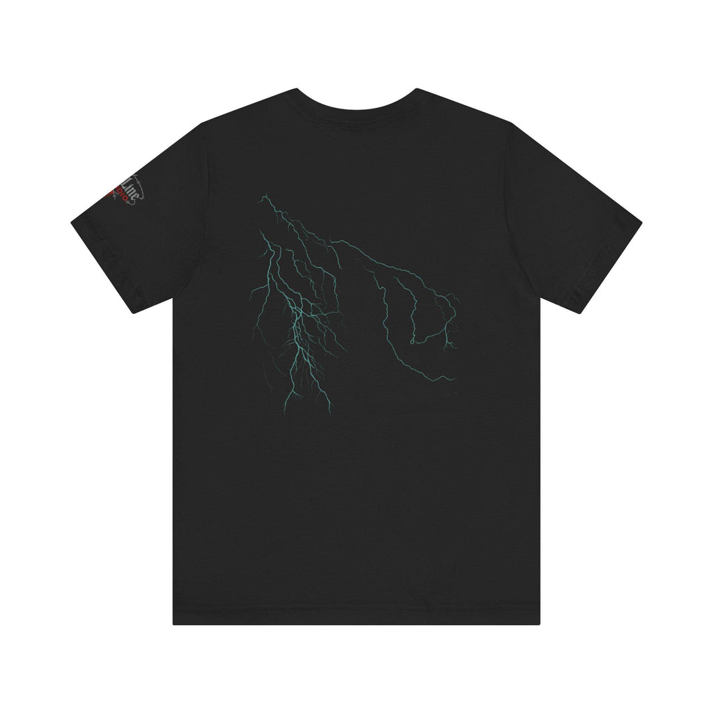 Logo Lightning Graphic Tee: Unisex Cotton Short Sleeve Shirt VeinLine Studio