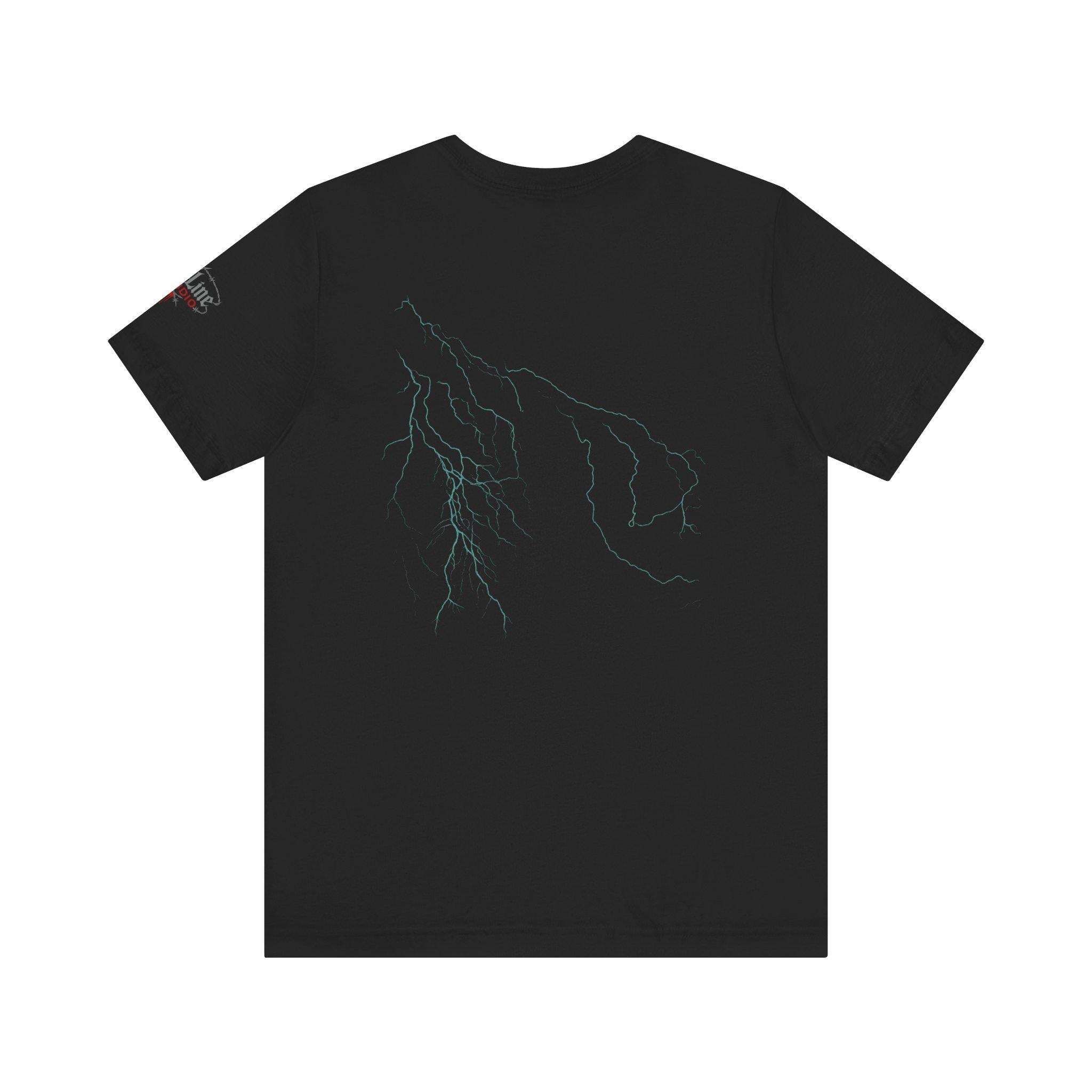 Logo Lightning Graphic Tee: Unisex Cotton Short Sleeve Shirt VeinLine Studio