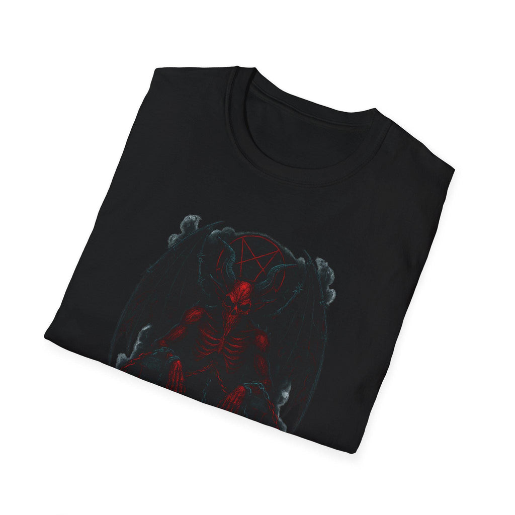 Devil Tarot Card Graphic Tee. 100% cotton, size S-2XL, VeinLine Studio