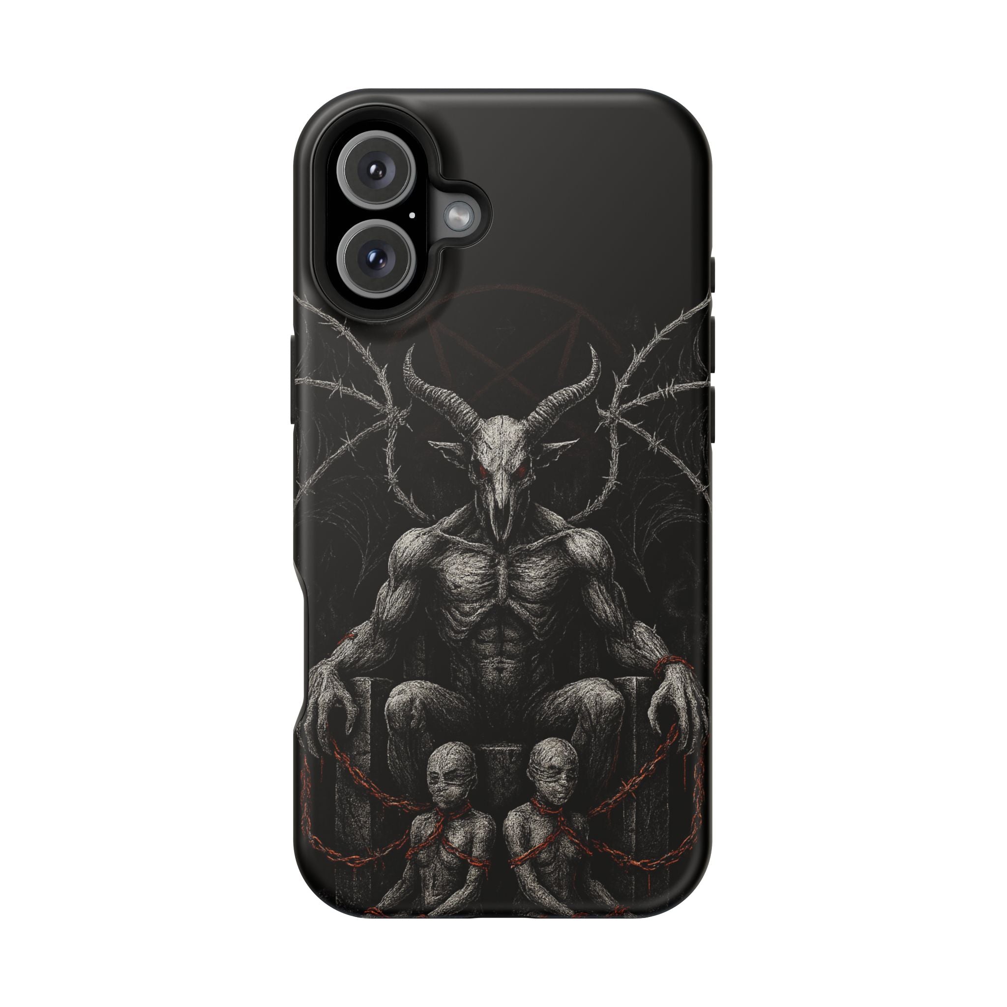 Baphomet Demon Phone Case — Gothic Impact-Resistant iPhone Cover