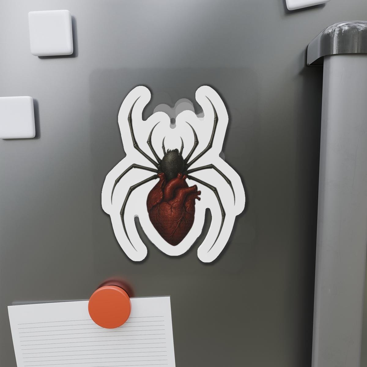 Spider Heart Die-Cut Magnets - Gothic VeinLine Studio