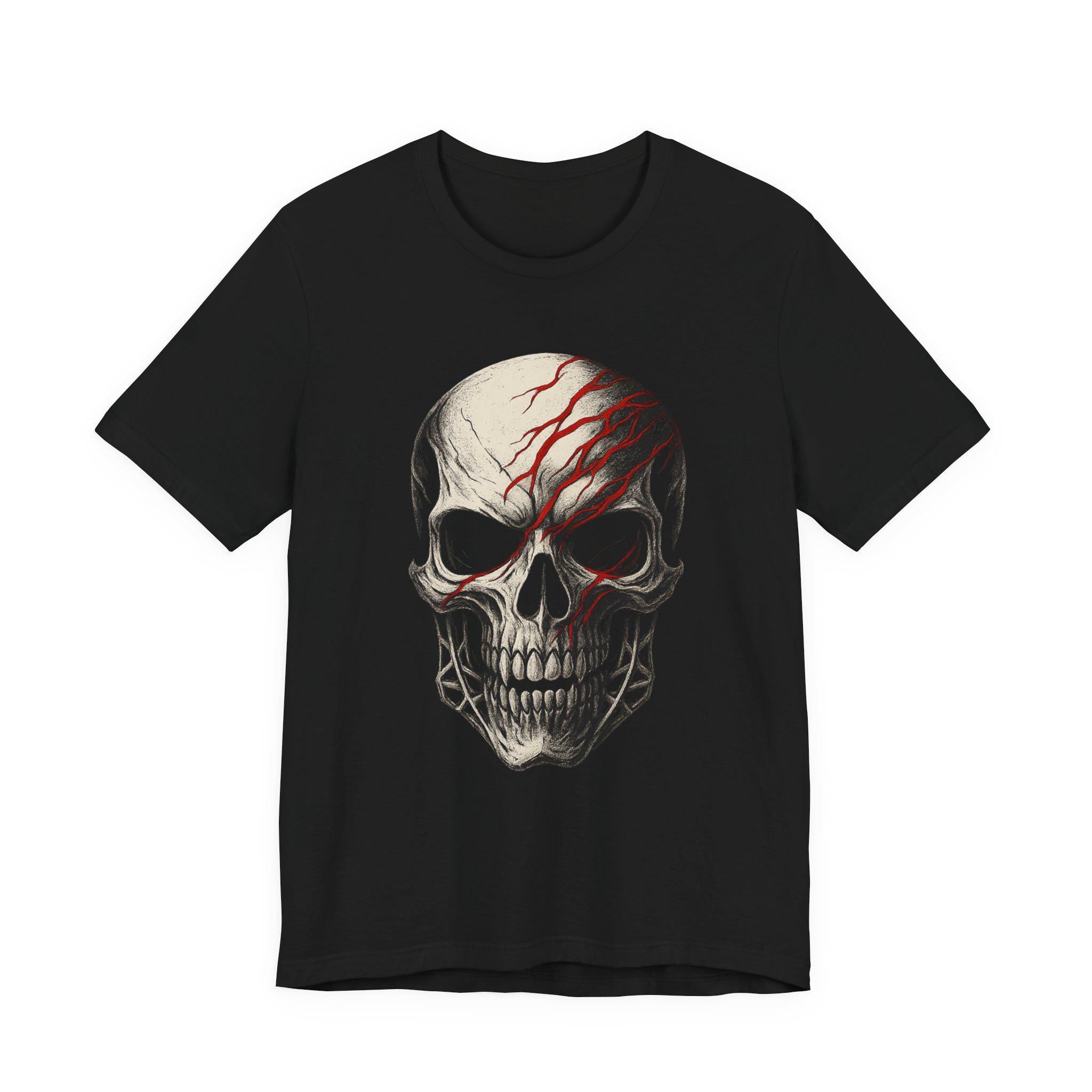Gothic Skull Tshirt VeinLine Studio