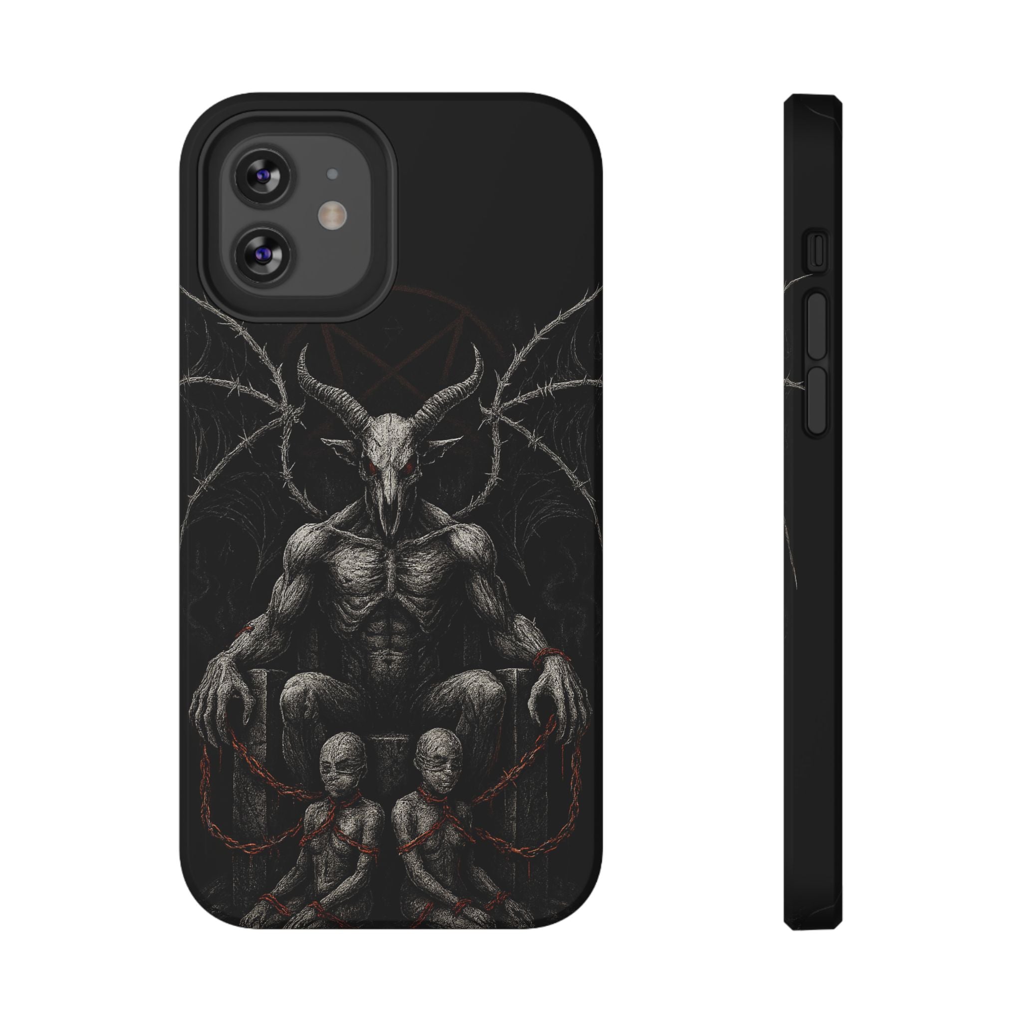 Baphomet Demon Phone Case — Gothic Impact-Resistant iPhone Cover