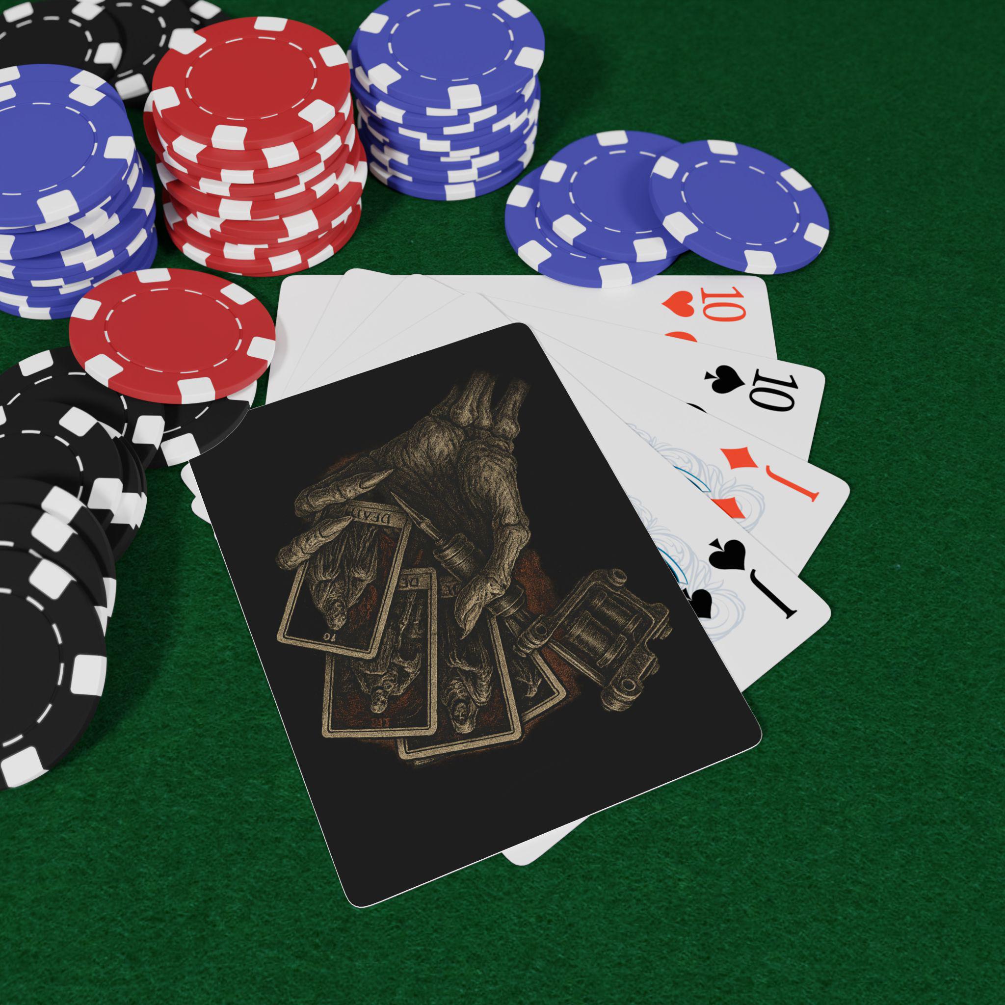 Tattoo poker cards from VeinLineStudio
