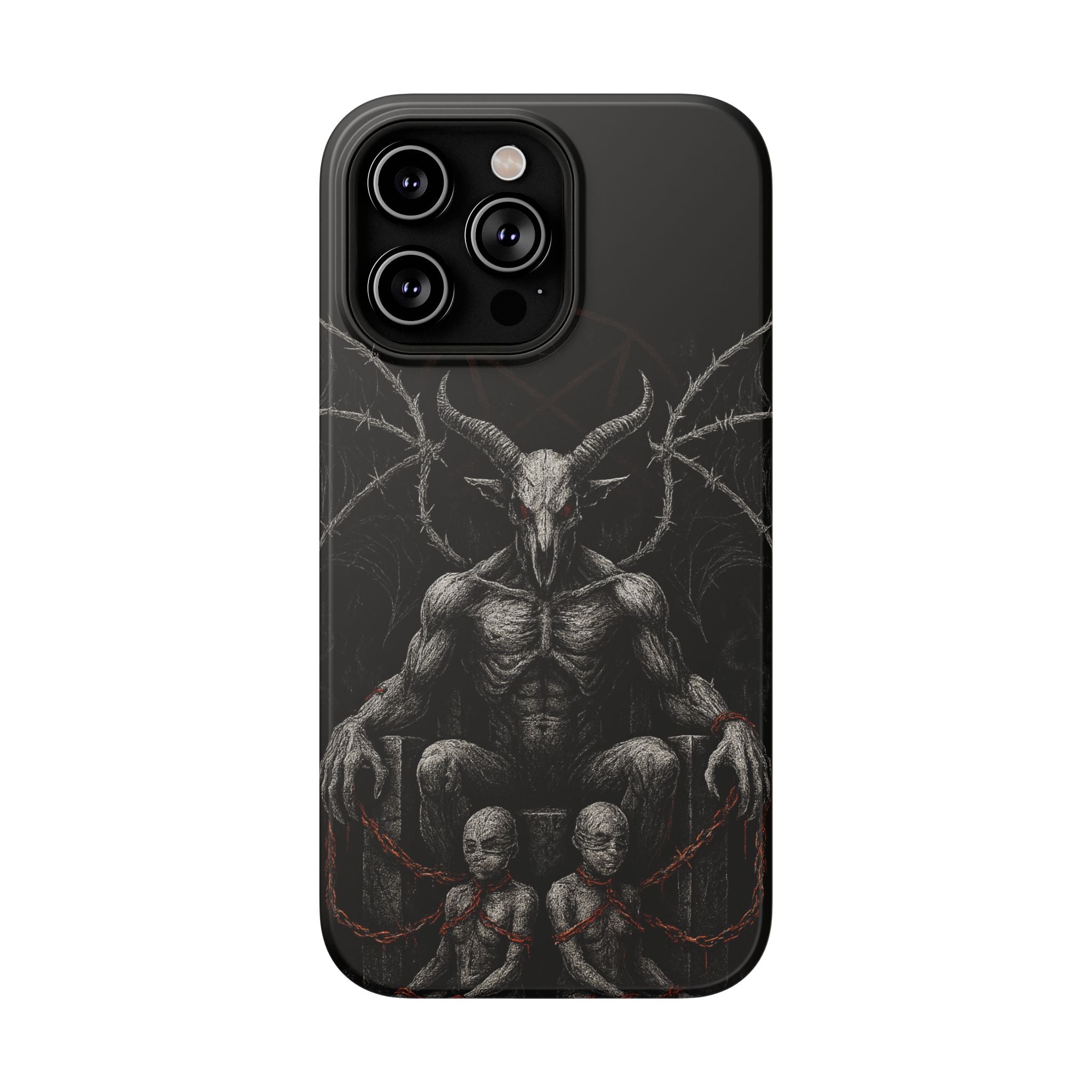 Baphomet Demon Phone Case — Gothic Impact-Resistant iPhone Cover