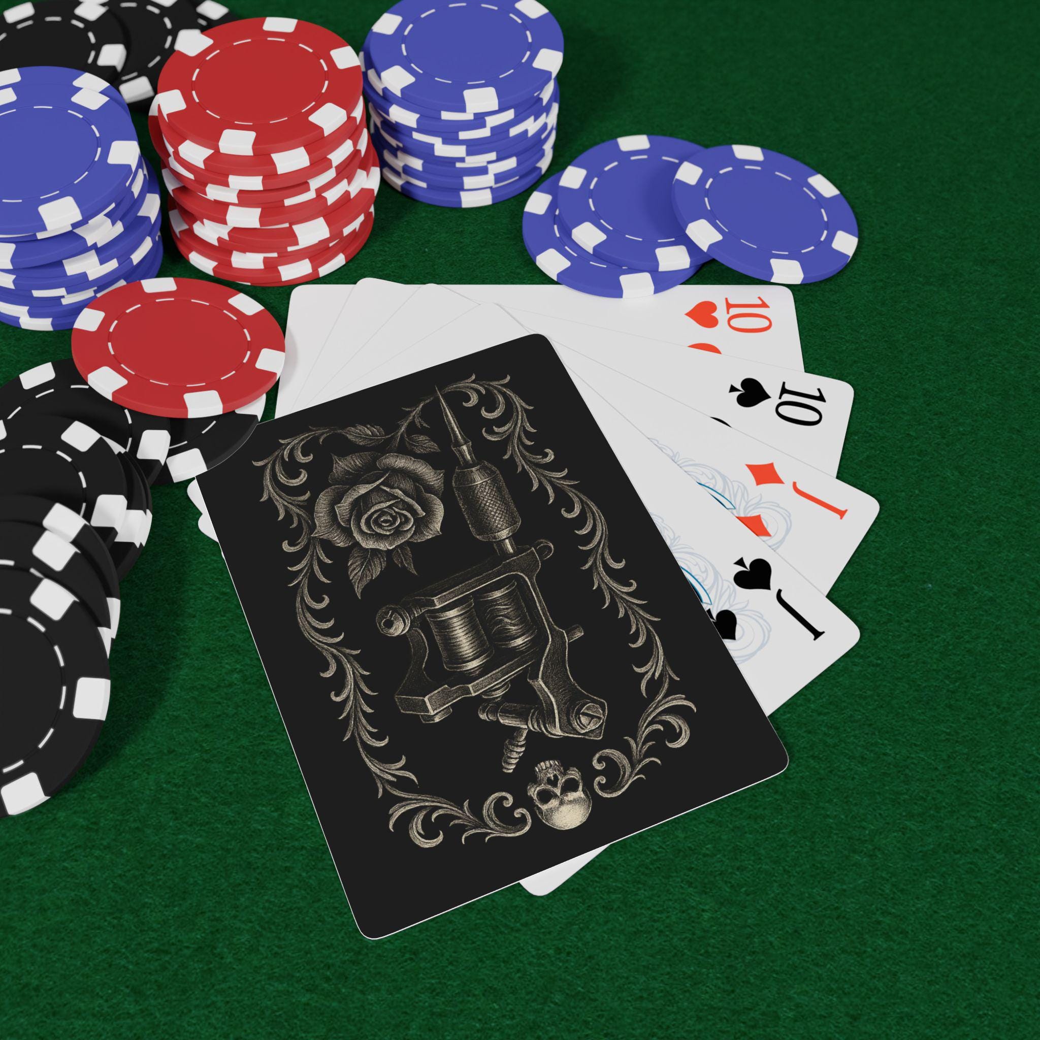 Tattoo Playing Cards: Unique Poker Deck for Collectors VeinLine Studio