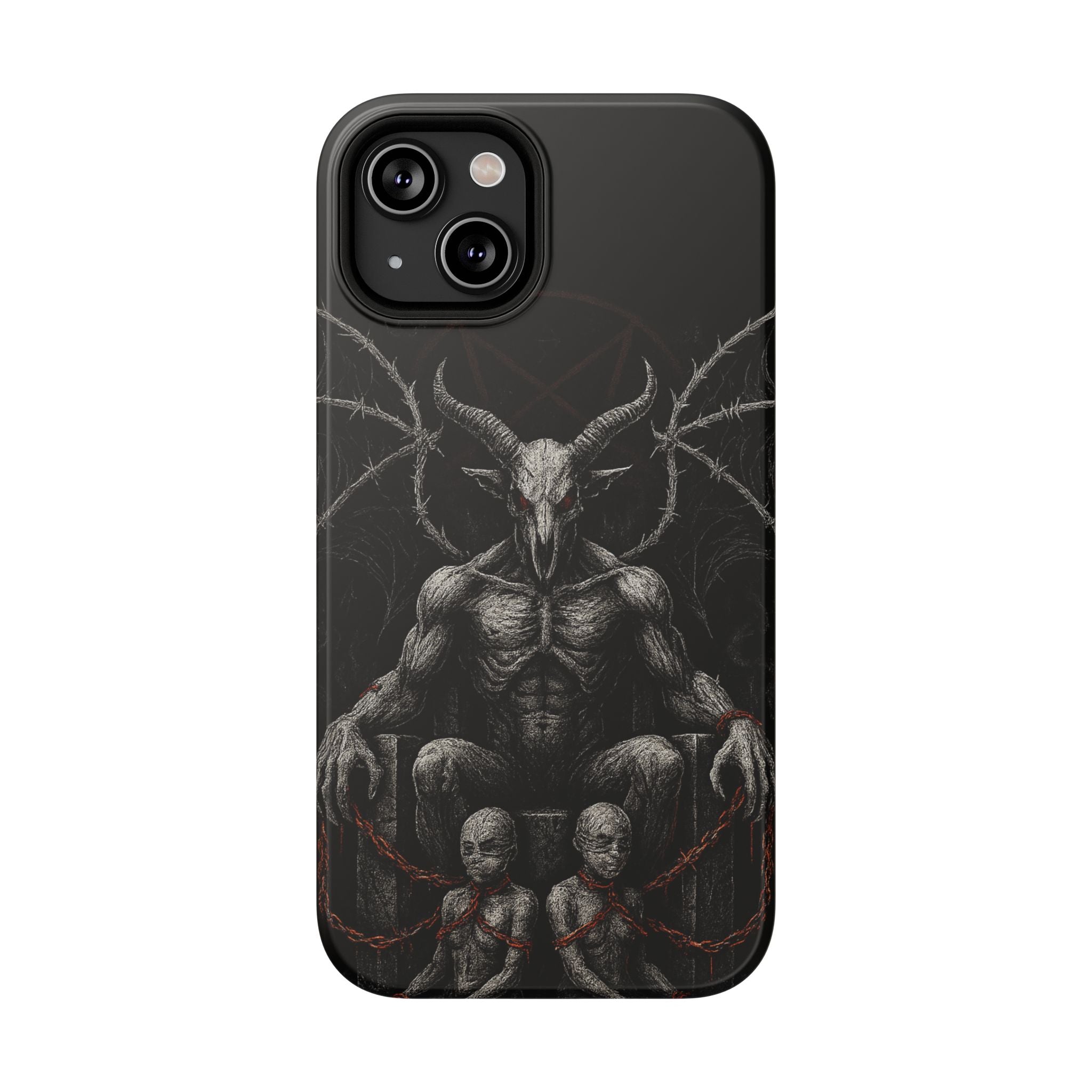 Baphomet Demon Phone Case — Gothic Impact-Resistant iPhone Cover