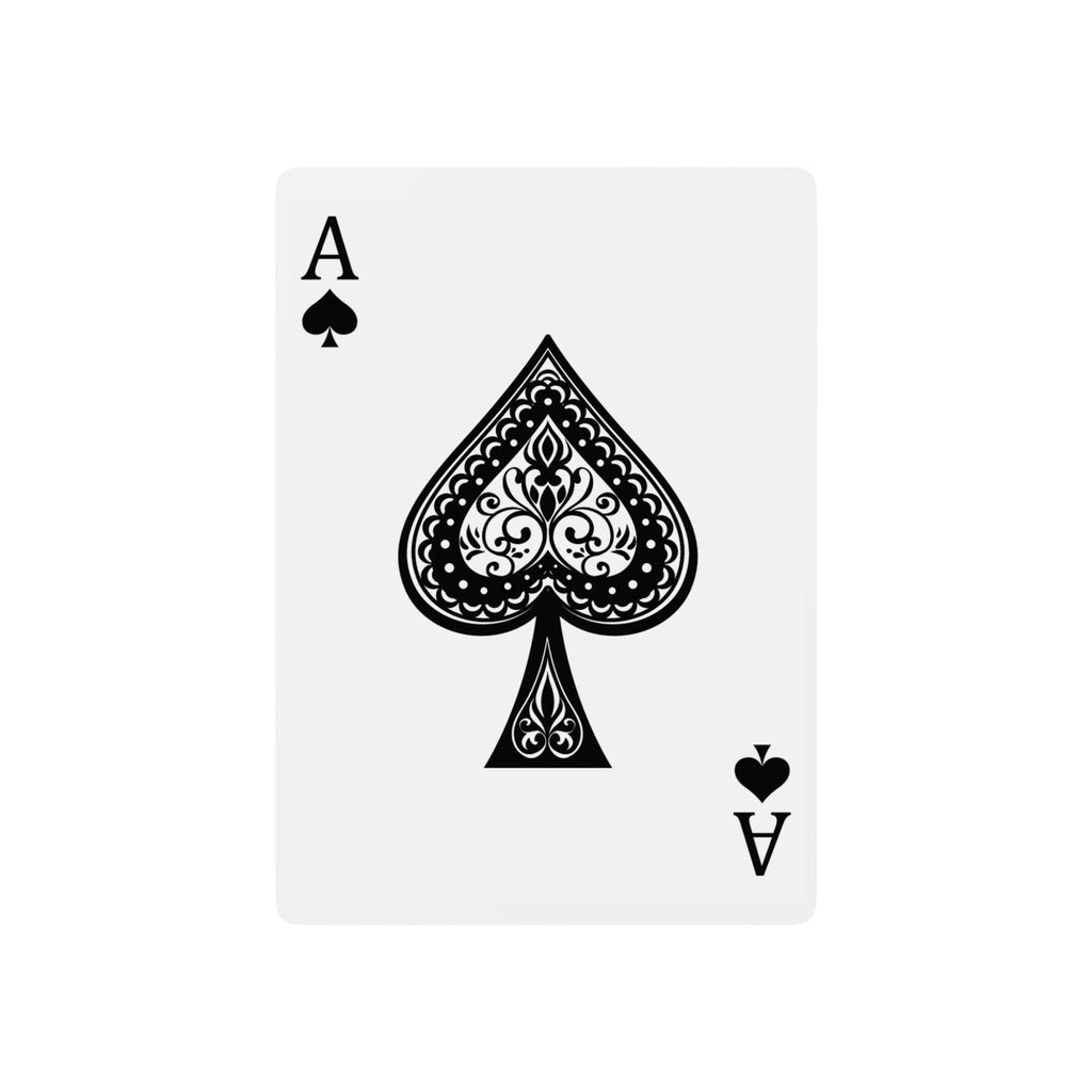 Custom Poker Playing Cards with Rose Design, VeinLine Studio