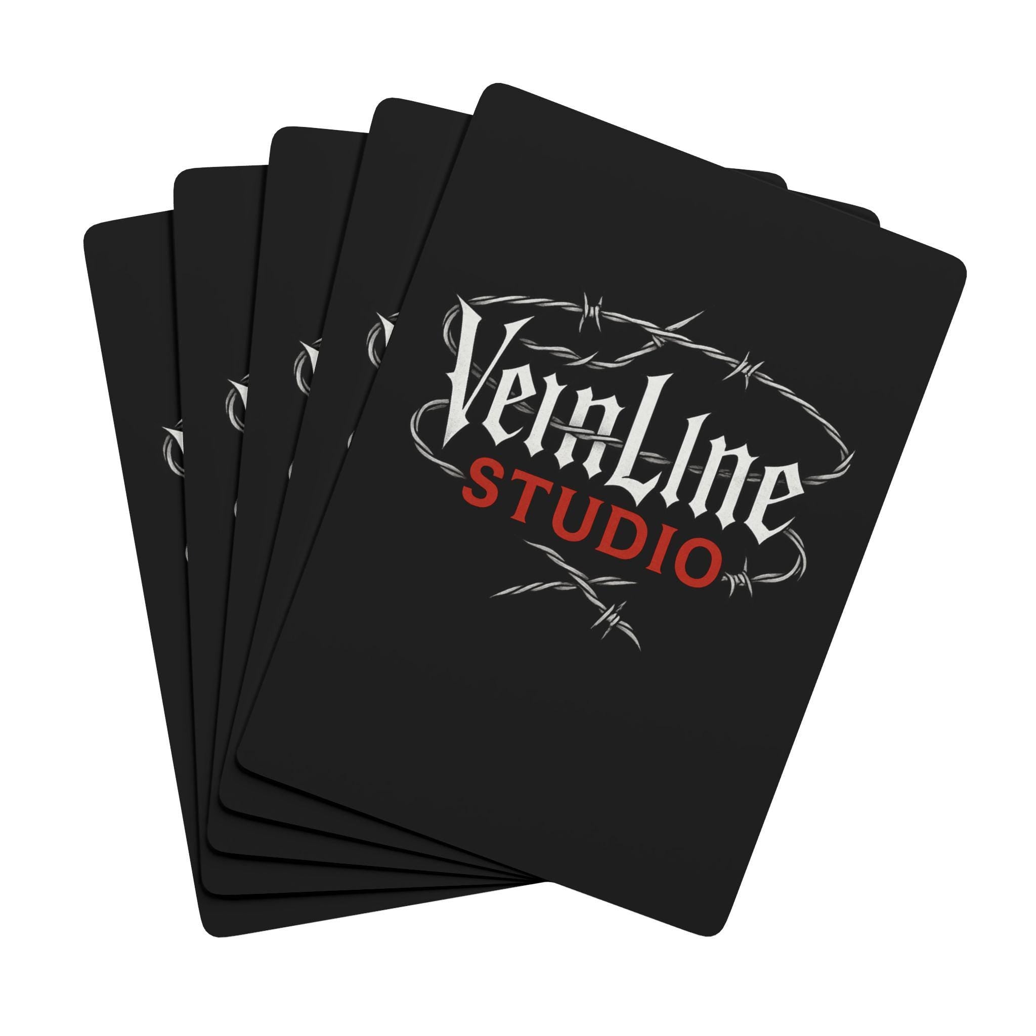 Custom Poker Playing Cards: Unique Card Deck VeinLine Studio