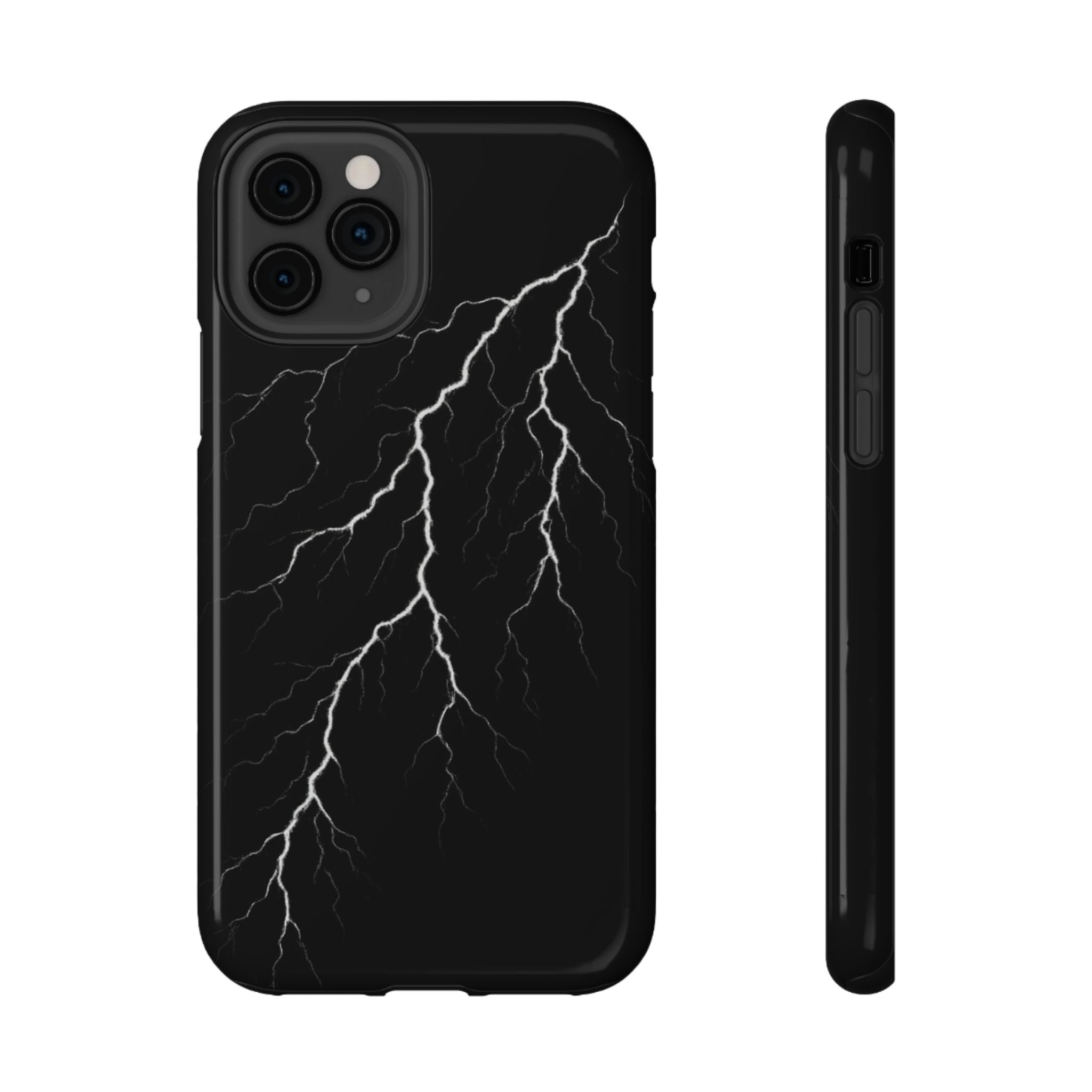 Black Lightning Phone Case – Impact‑Resistant Protective Cover