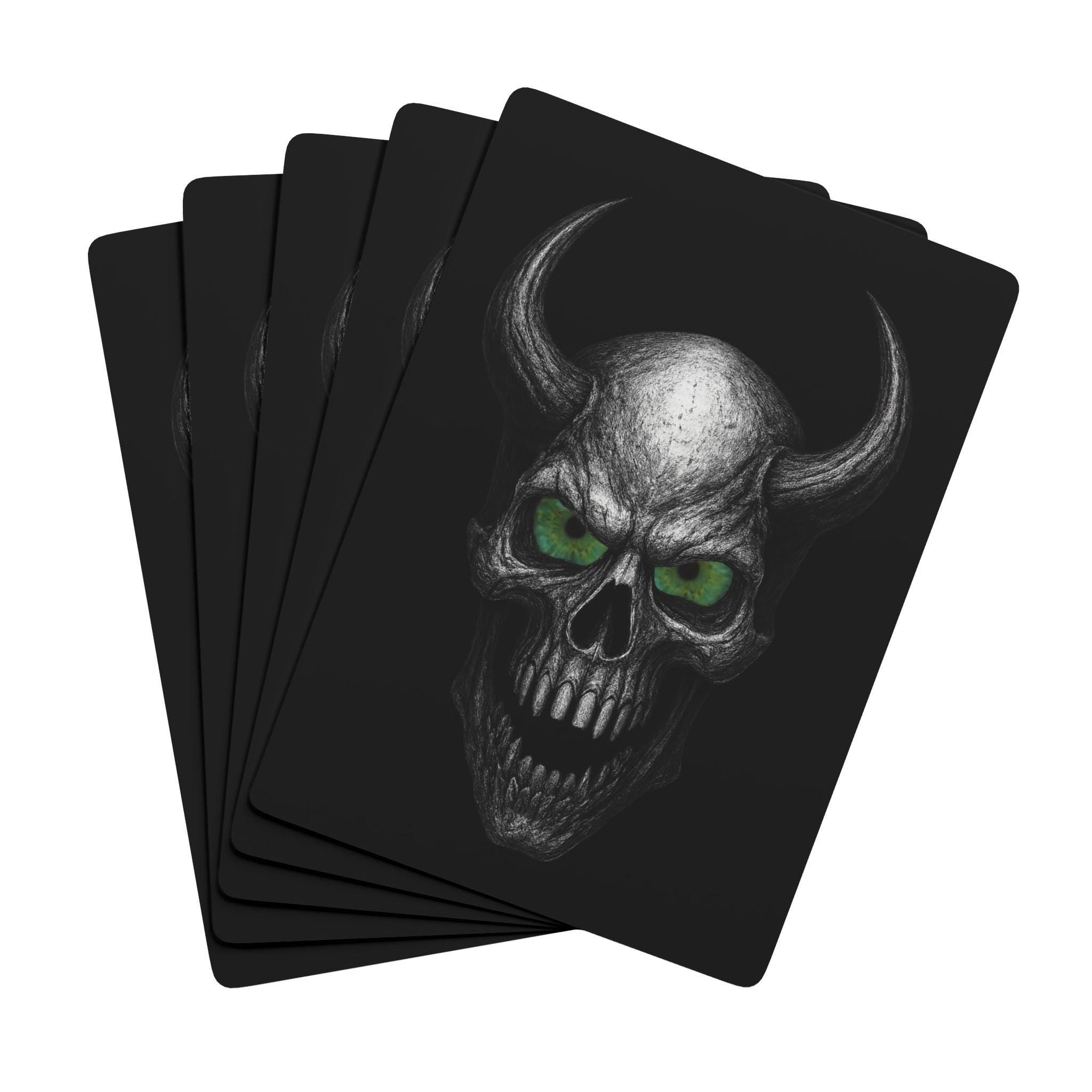 Skull Poker Playing Cards VeinLine Studio