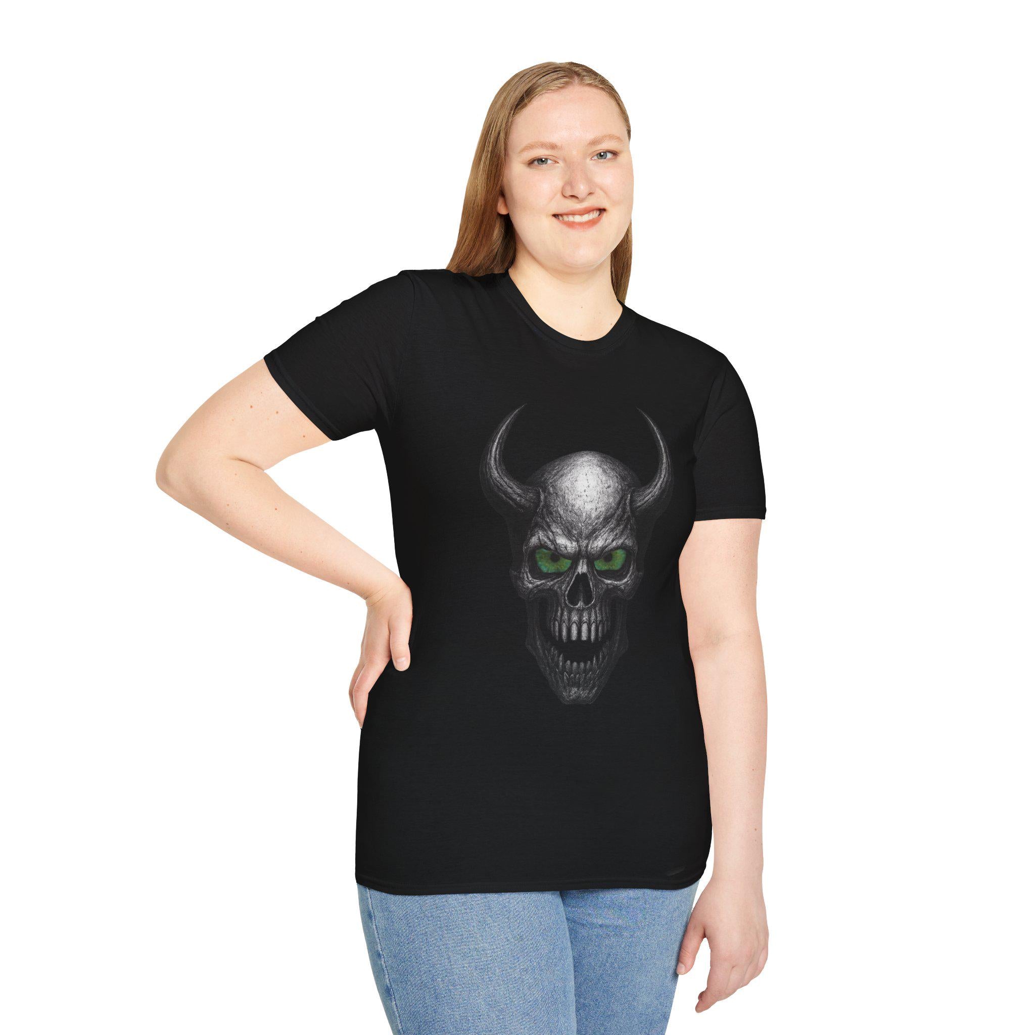 Demon skull T-shirt, VeinLine Studio
