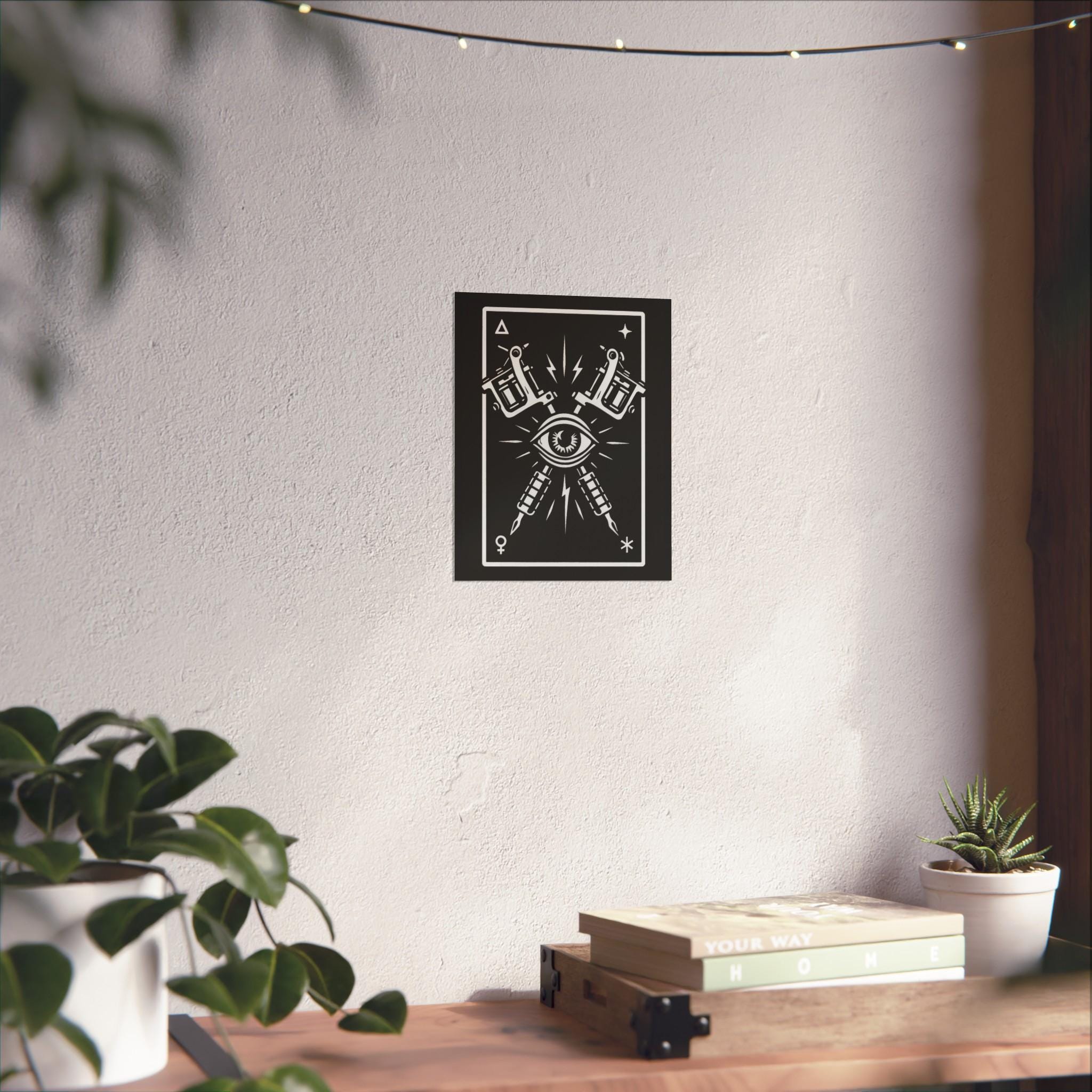 Tattoo Art Print: Edgy Modern Wall Decor VeinLine Studio