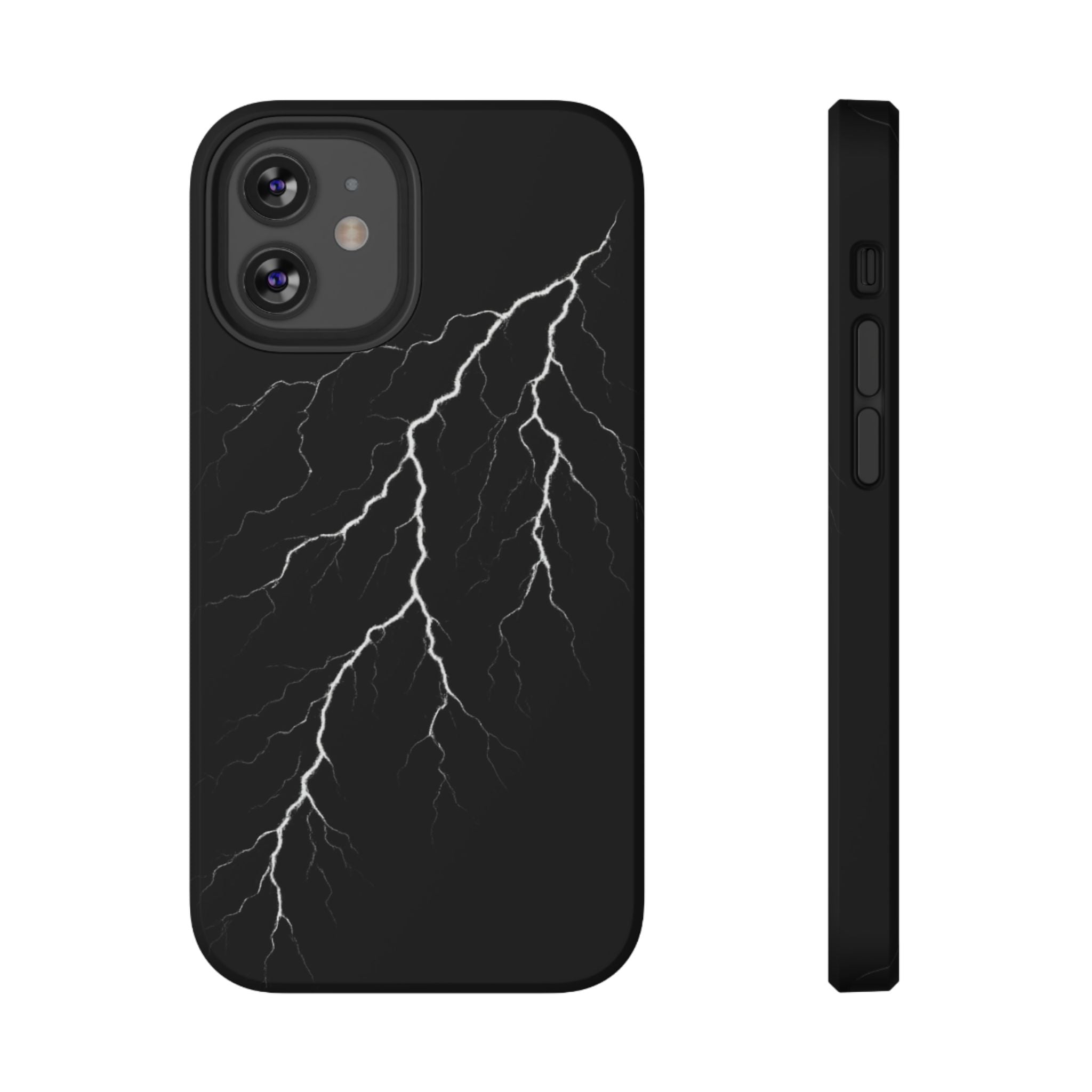 Black Lightning Phone Case – Impact‑Resistant Protective Cover