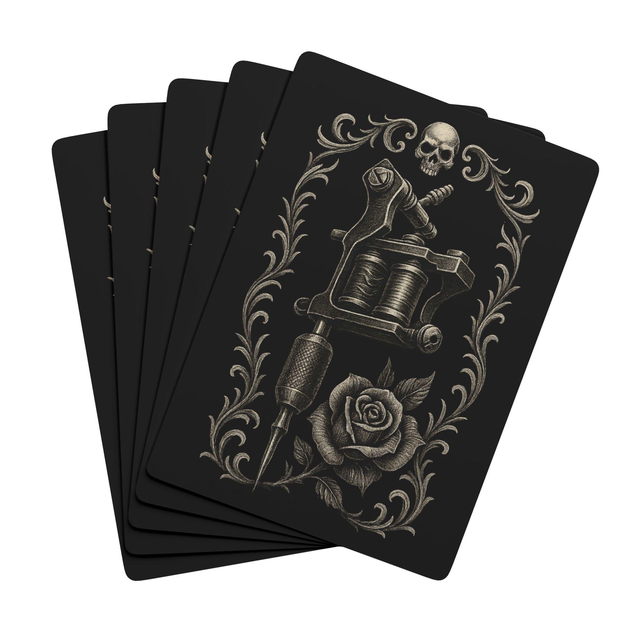Tattoo Playing Cards: Unique Poker Deck for Collectors VeinLine Studio