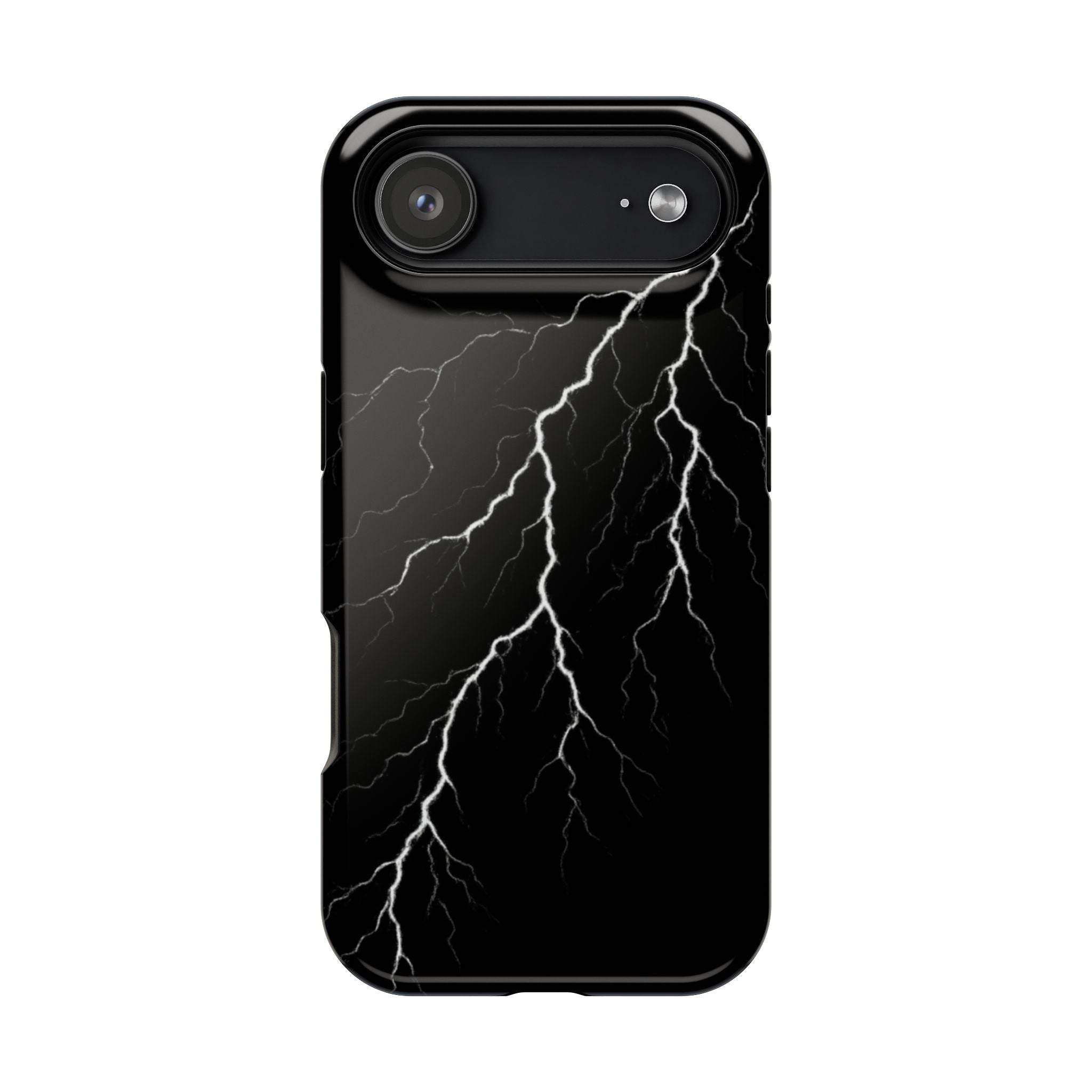Black Lightning Phone Case – Impact‑Resistant Protective Cover