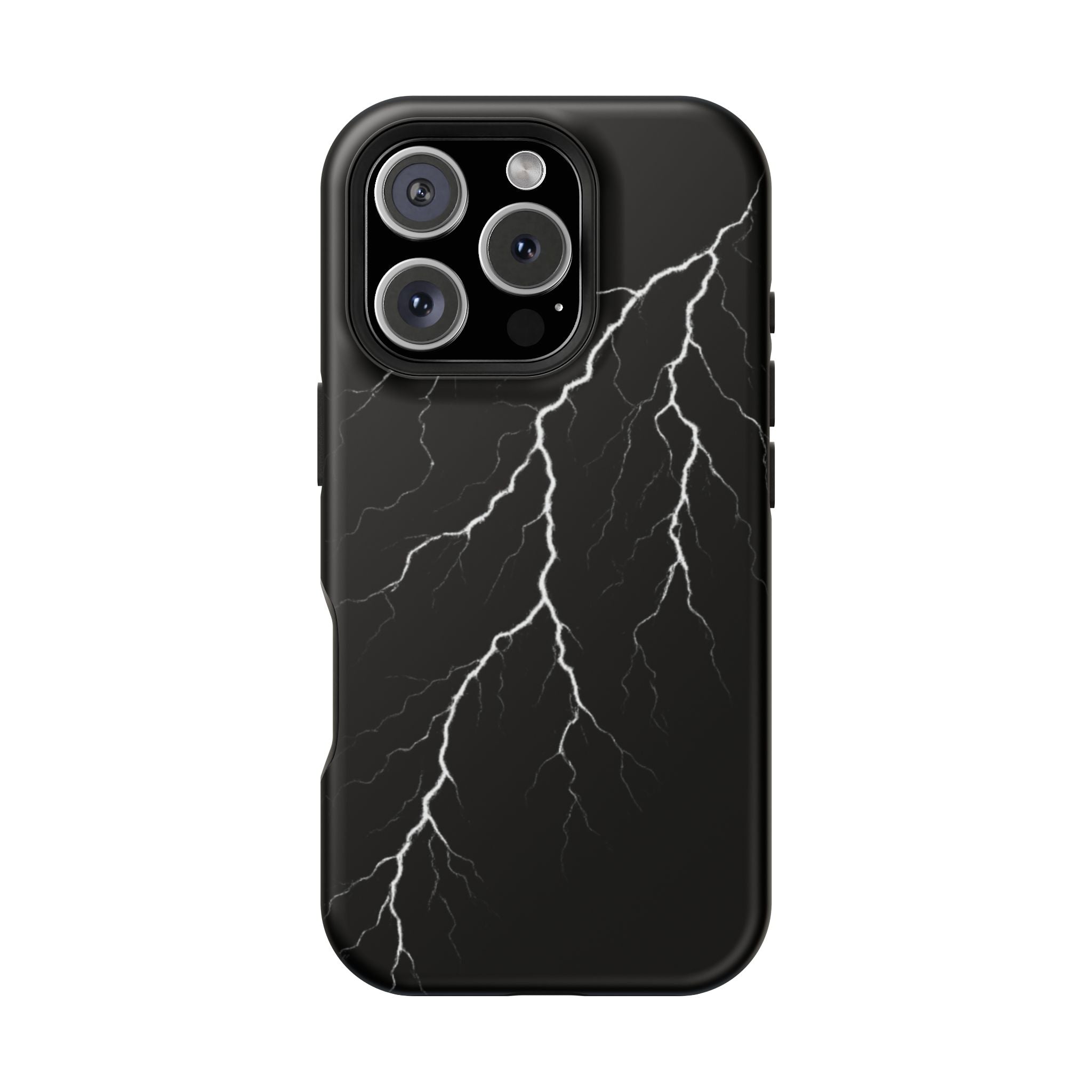 Black Lightning Phone Case – Impact‑Resistant Protective Cover