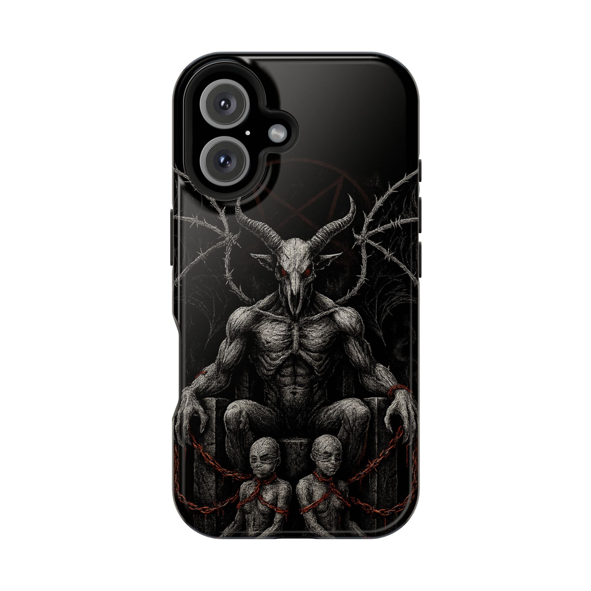 Baphomet Demon Phone Case — Gothic Impact-Resistant iPhone Cover