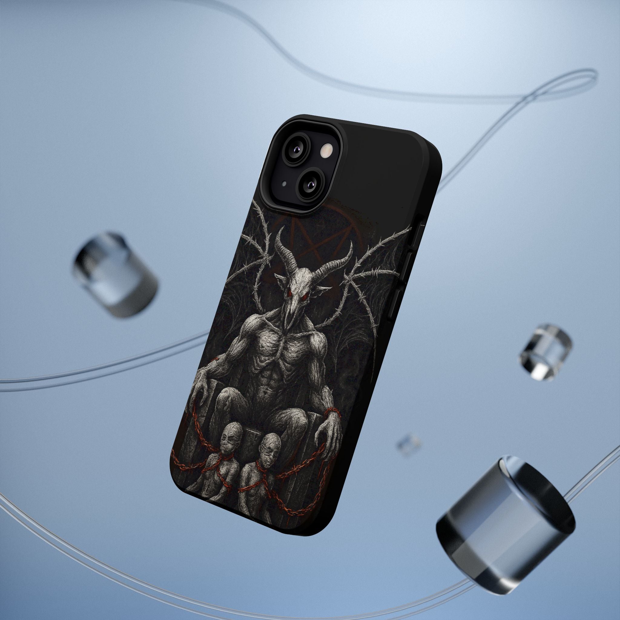 Baphomet Demon Phone Case — Gothic Impact-Resistant iPhone Cover